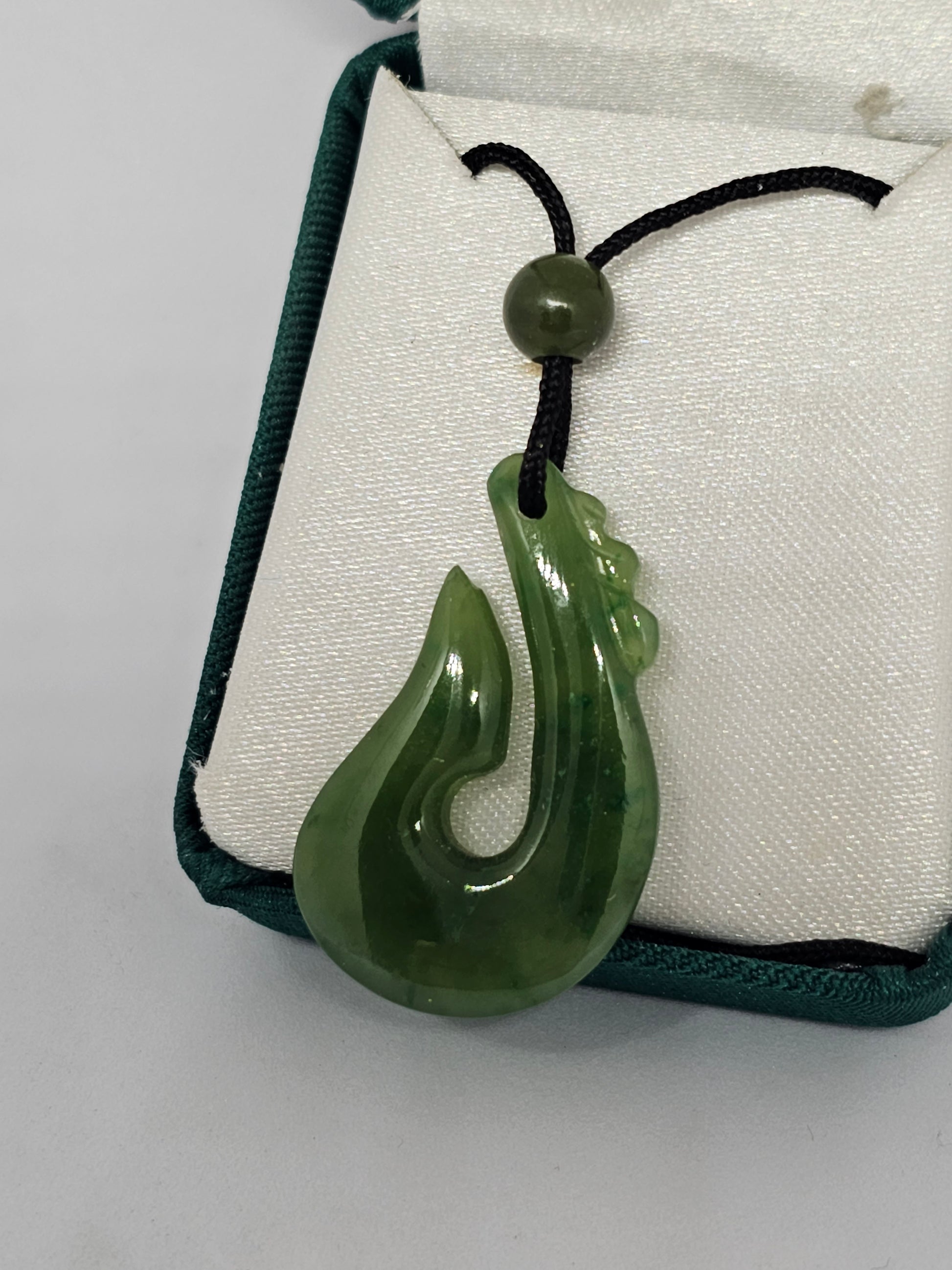 Greenstone Hei Matau Pendant - Rivendell Shop