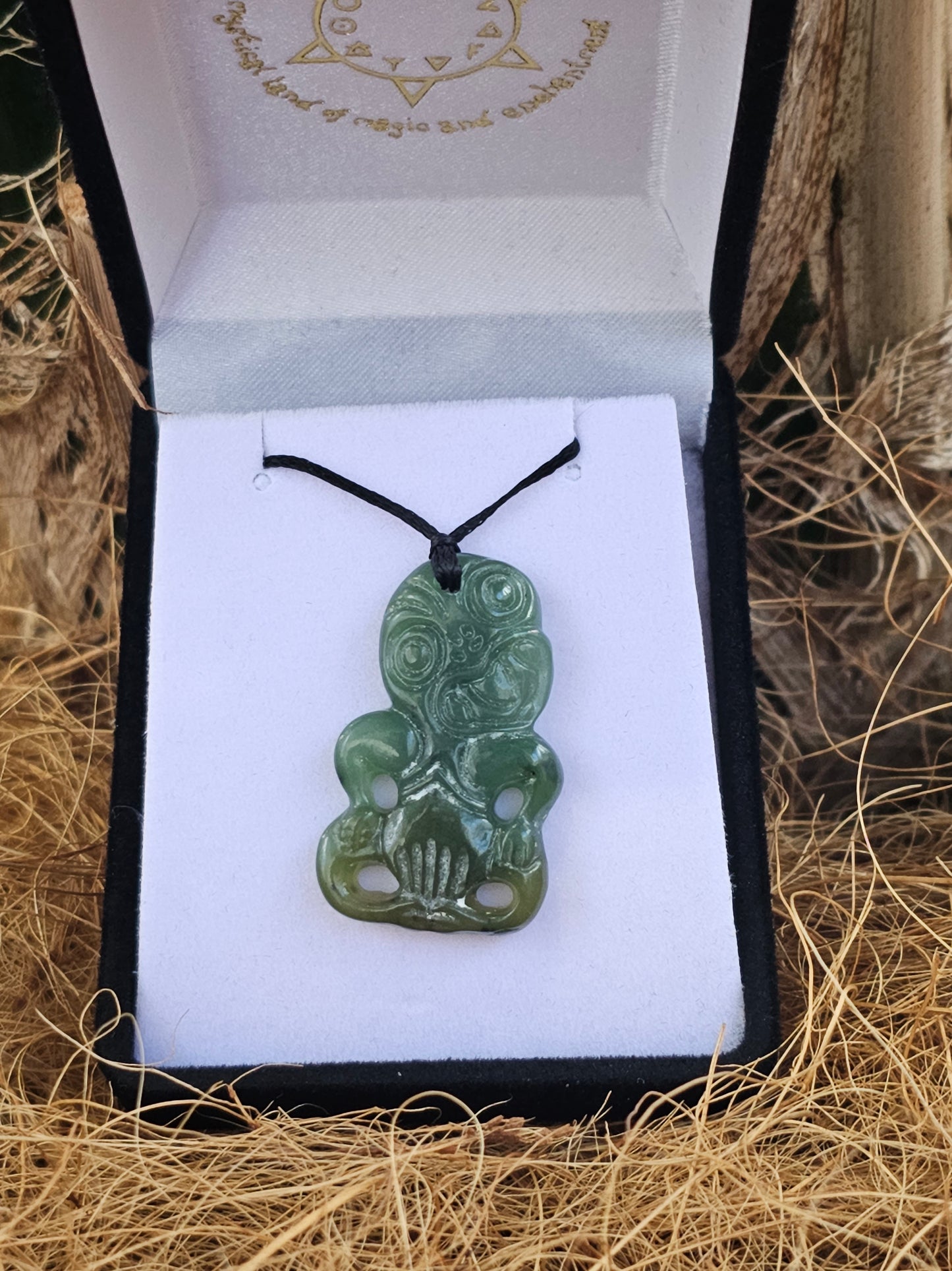 Tiki Greenstone Pendant - Rivendell Shop