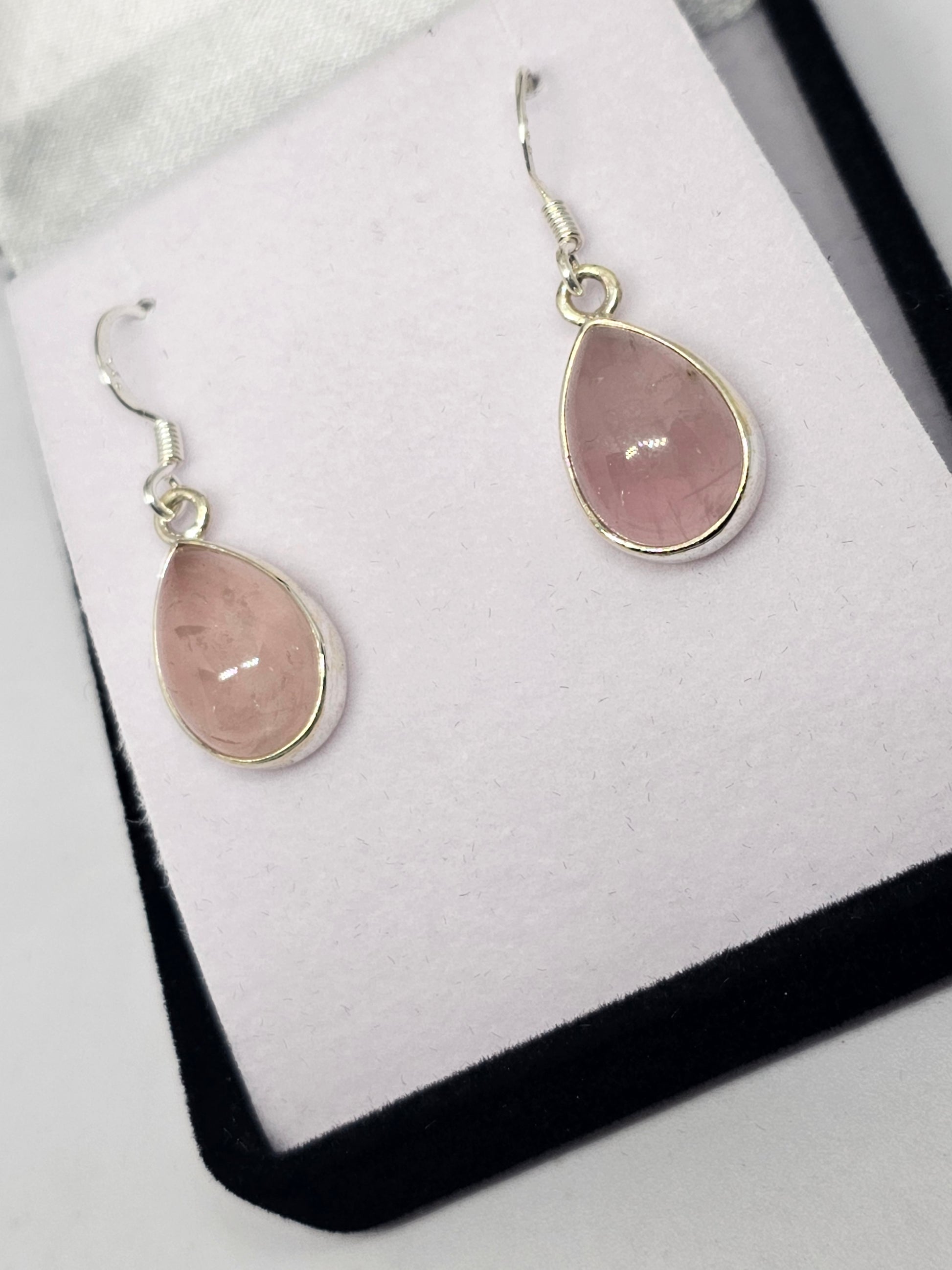 Rose Quartz Earrings - Rivendell Shop