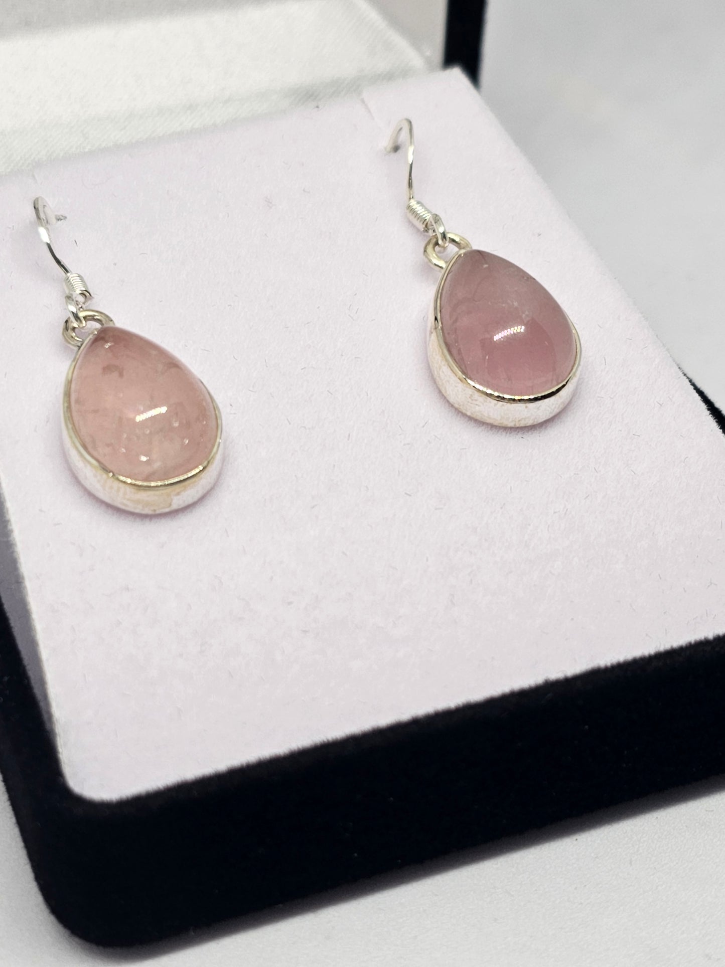 Rose Quartz Earrings - Rivendell Shop