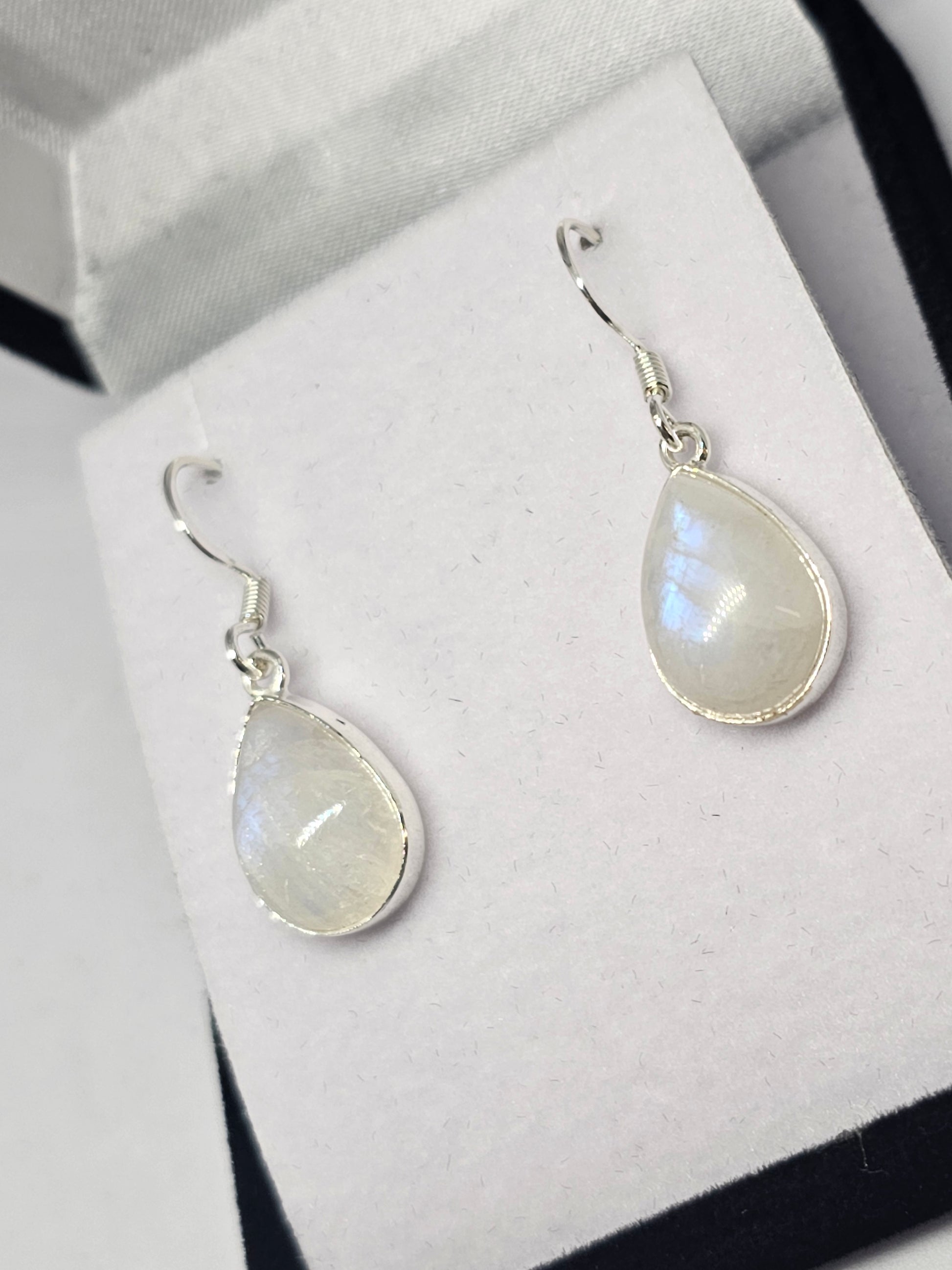 Moonstone Earrings - Teardrop - Rivendell Shop