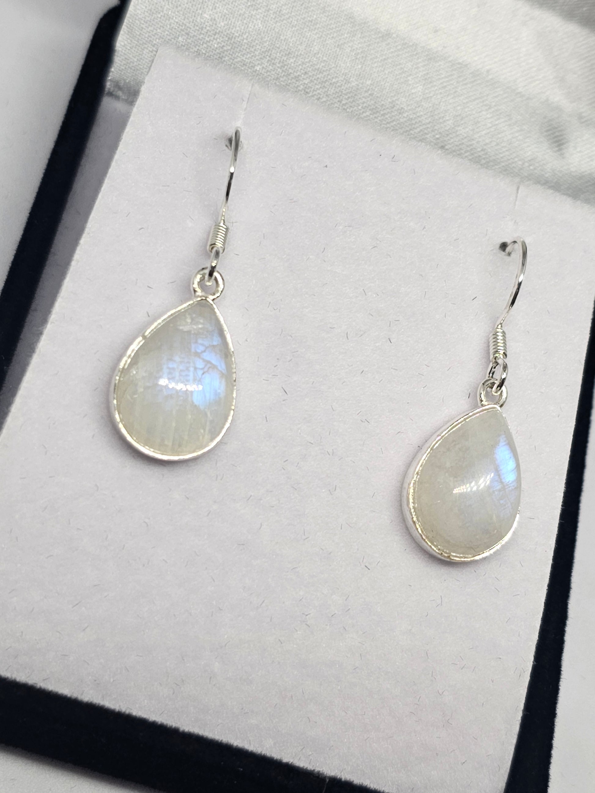 Moonstone Earrings - Teardrop - Rivendell Shop