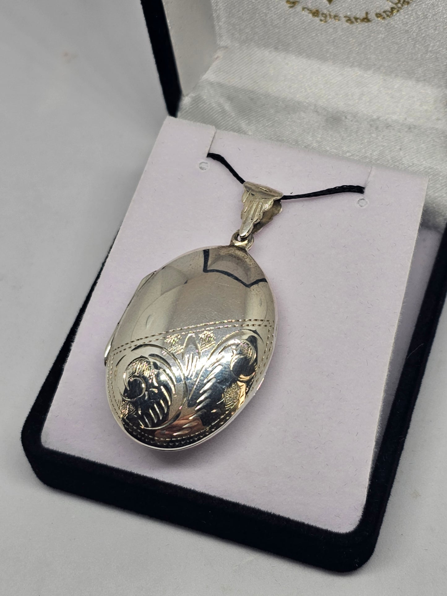 Sterling Silver Antique look Locket - Rivendell Shop