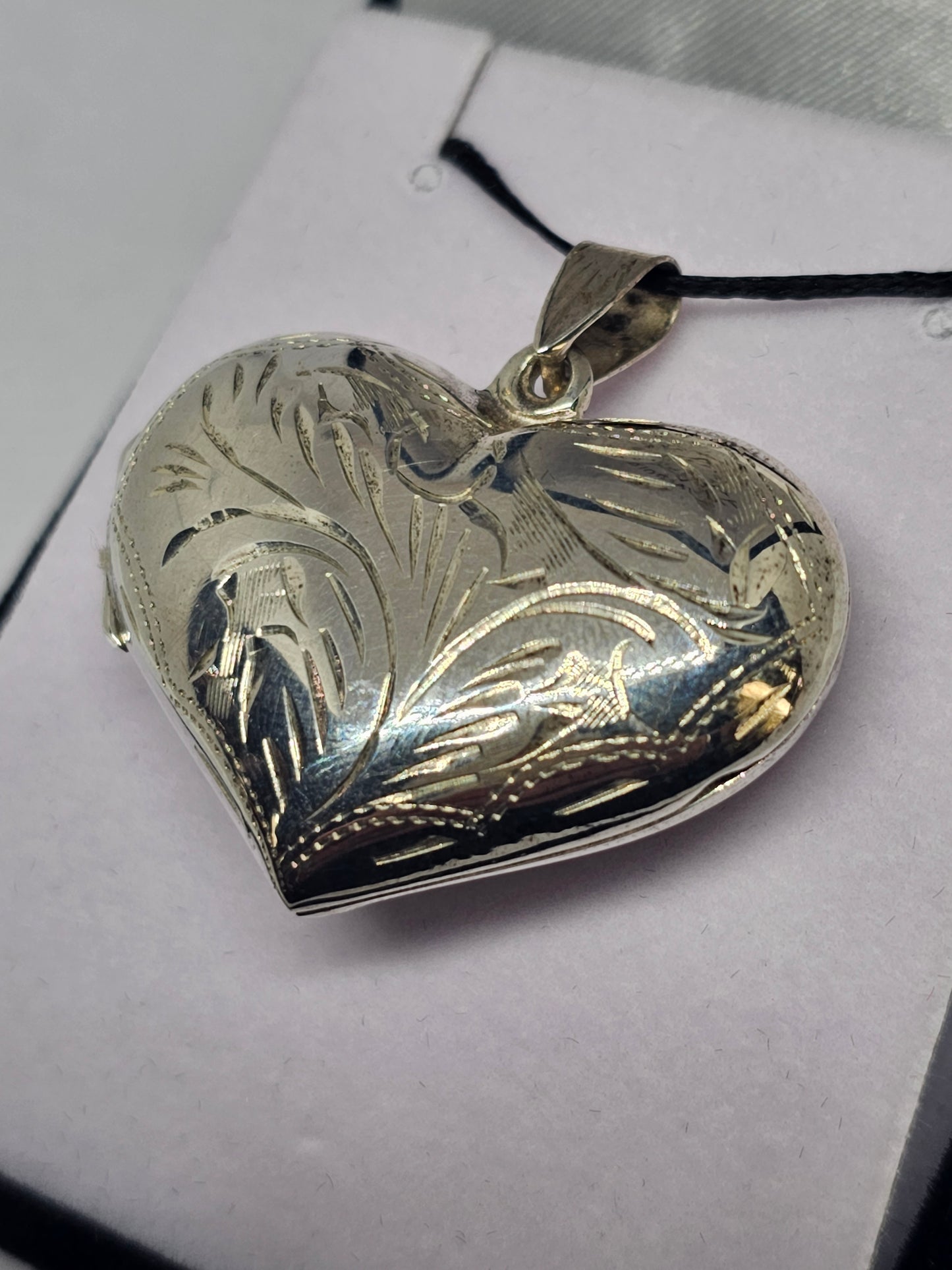 Sterling Silver Antique look Heart Locket - Rivendell Shop