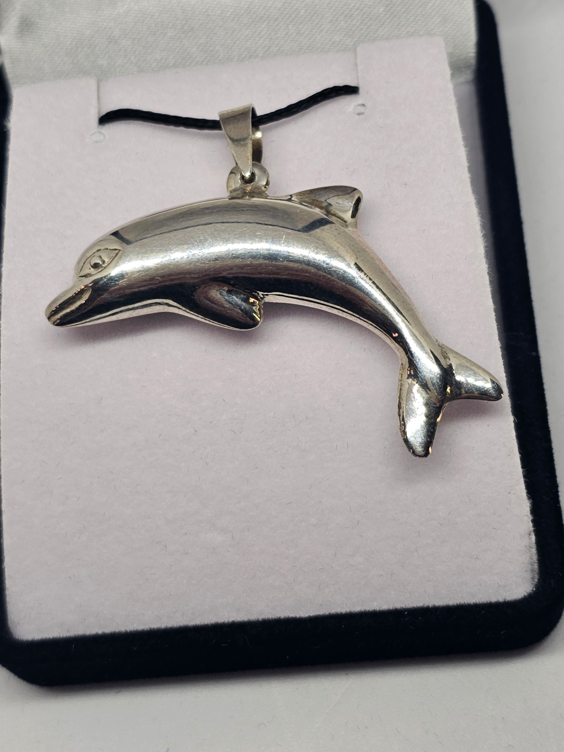 Sterling Silver Dolphin Pendant - Rivendell Shop