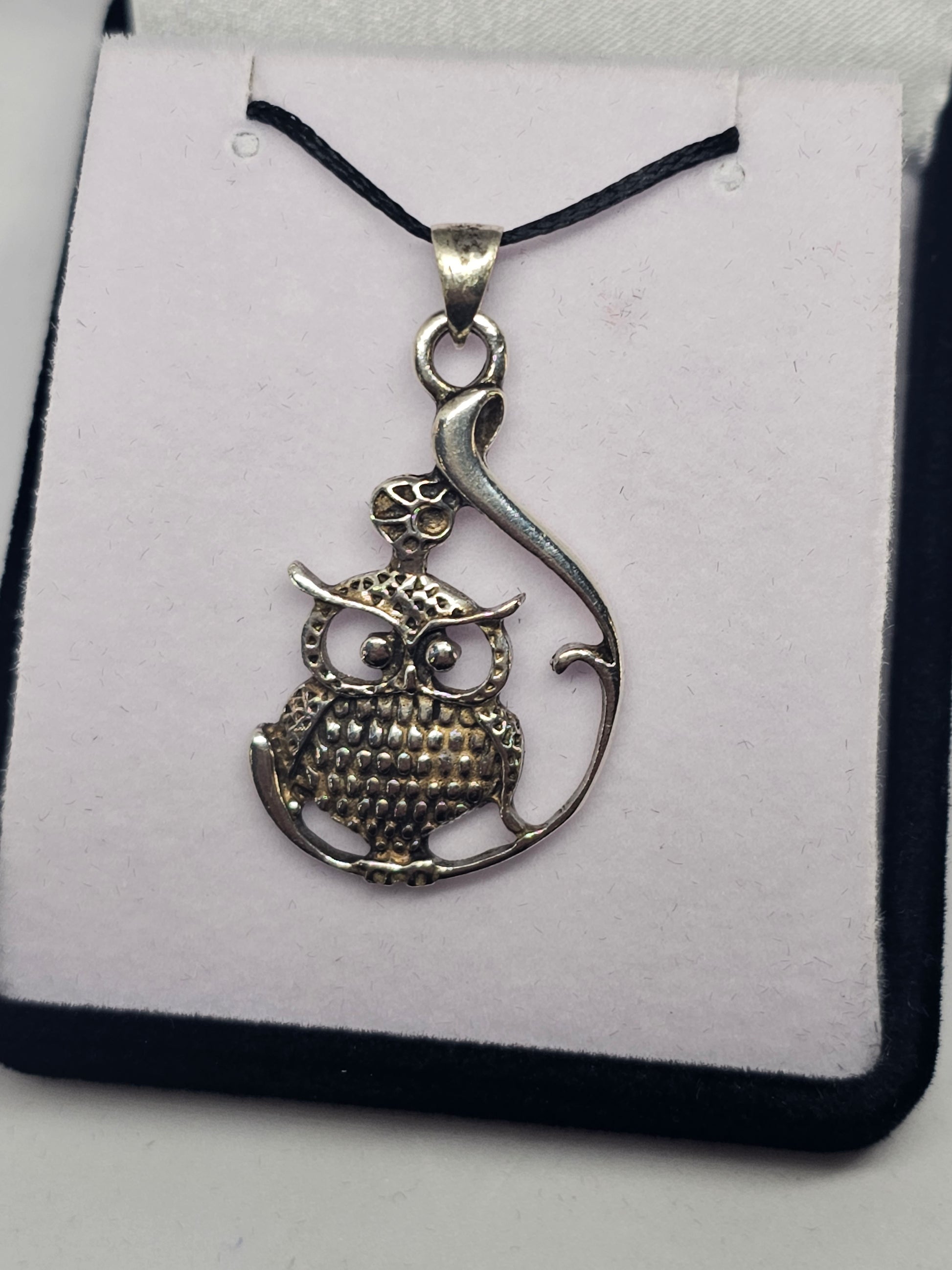 Sterling Silver Owl Pendant - Rivendell Shop