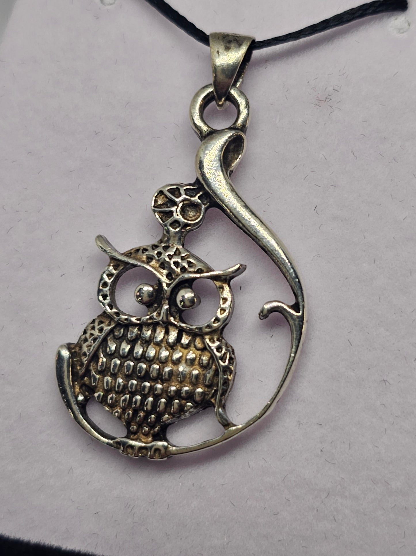 Sterling Silver Owl Pendant - Rivendell Shop