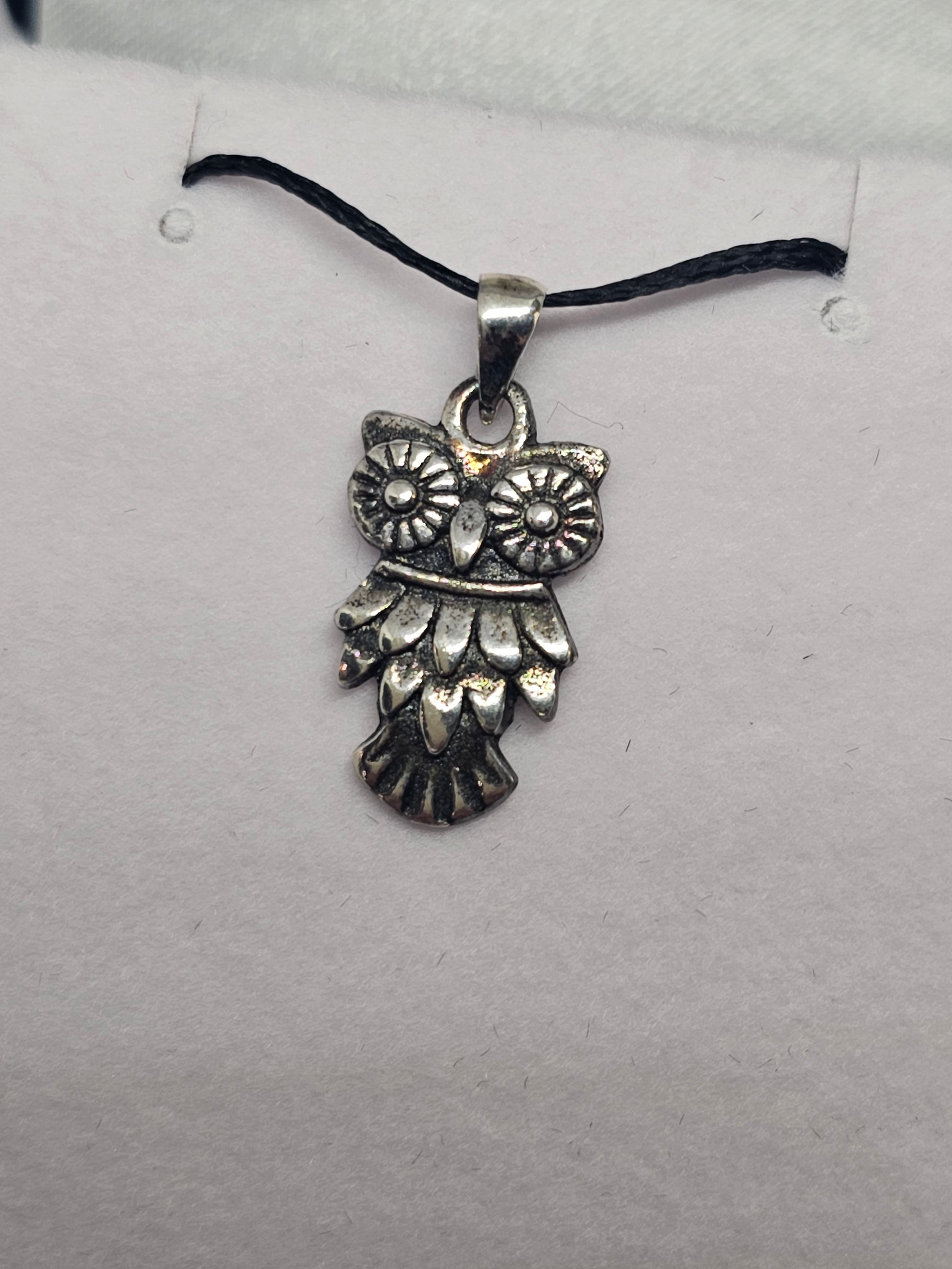 Sterling Silver Owl Pendant - Rivendell Shop