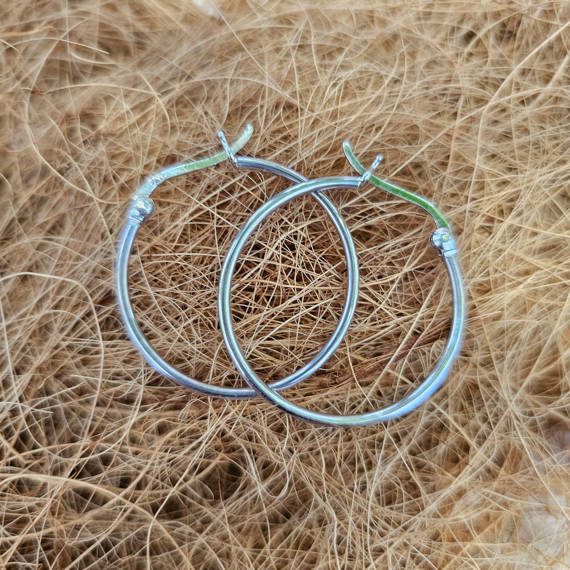 Sterling Silver 925 Hoop Earrings - Rivendell Shop