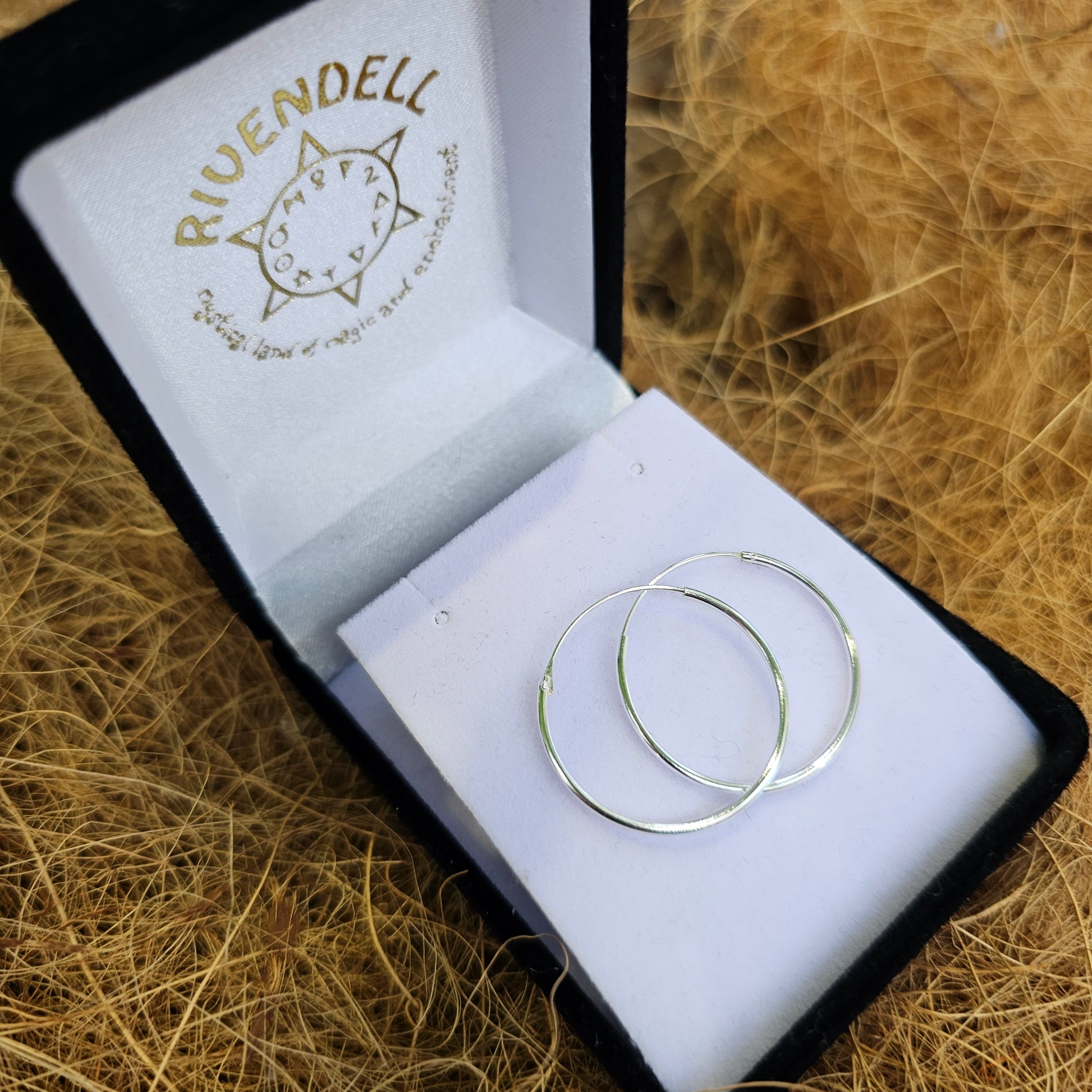 Sterling Silver 925 Hoop Earrings - Rivendell Shop