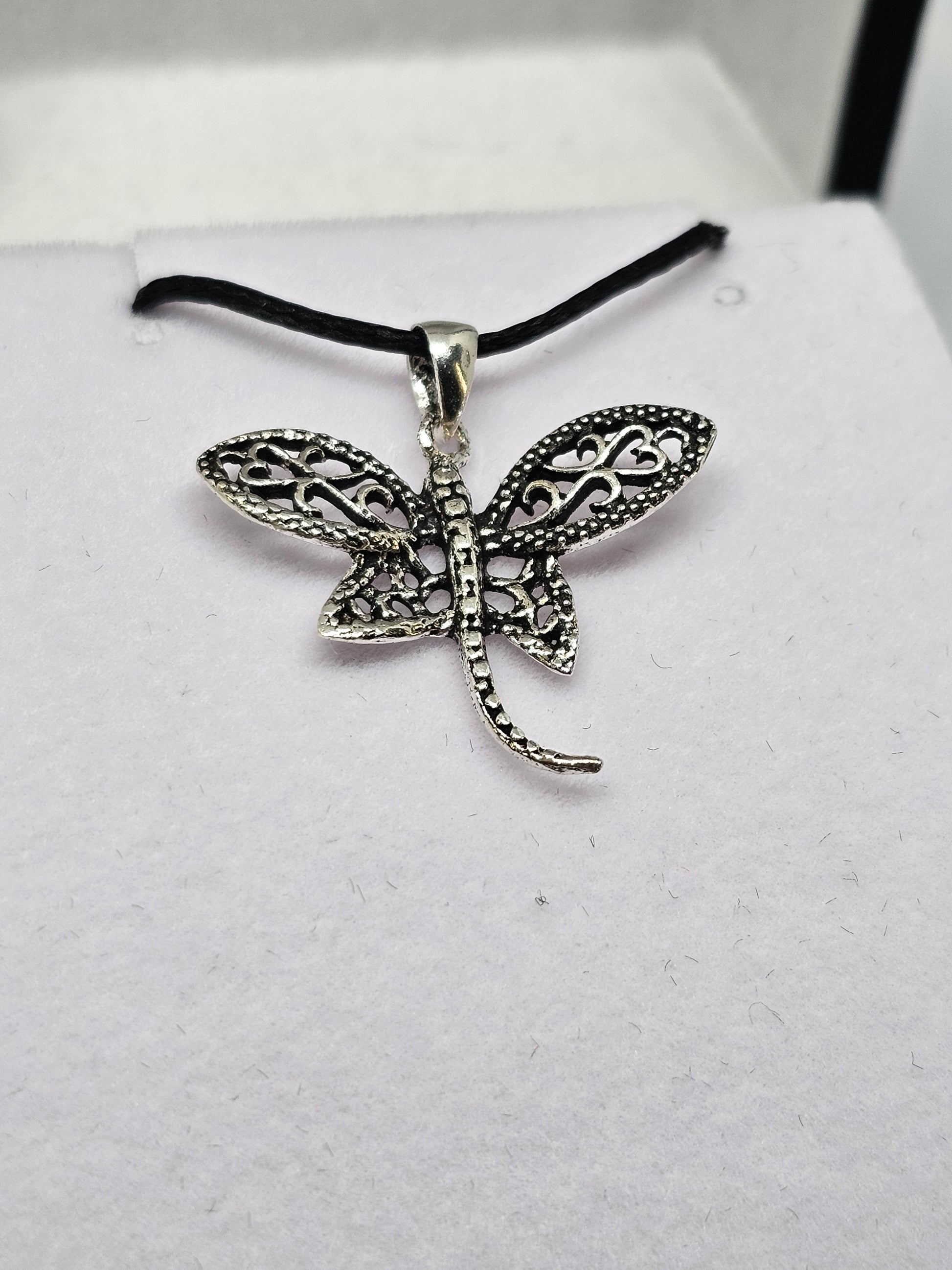 Dragonfly Sterling Silver Pendant - Rivendell Shop