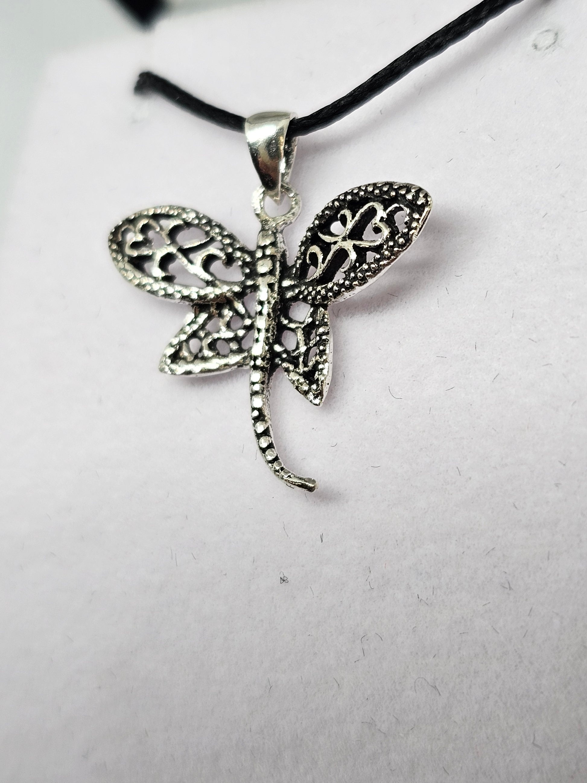 Dragonfly Sterling Silver Pendant - Rivendell Shop