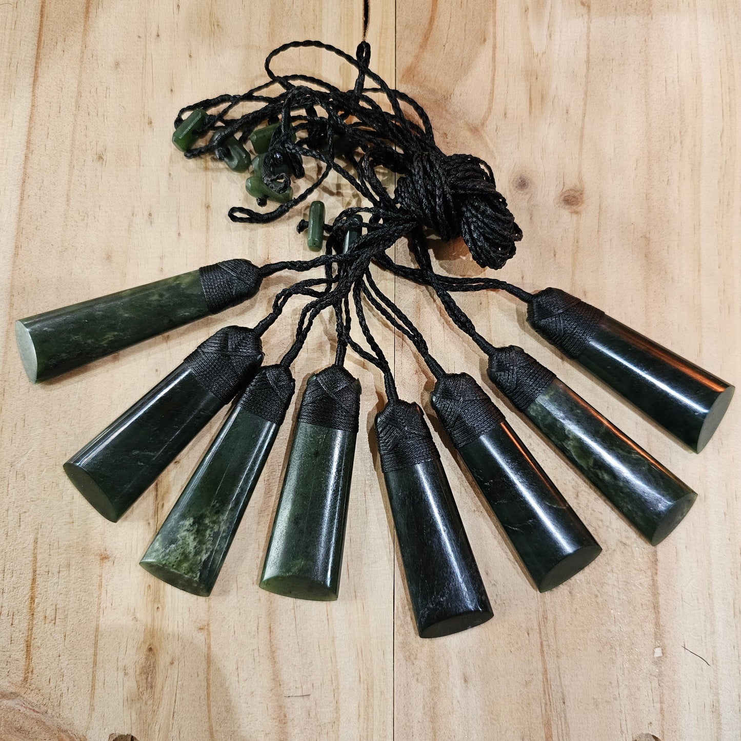 Greenstone Toki Pendant 70x22 mm - Rivendell Shop