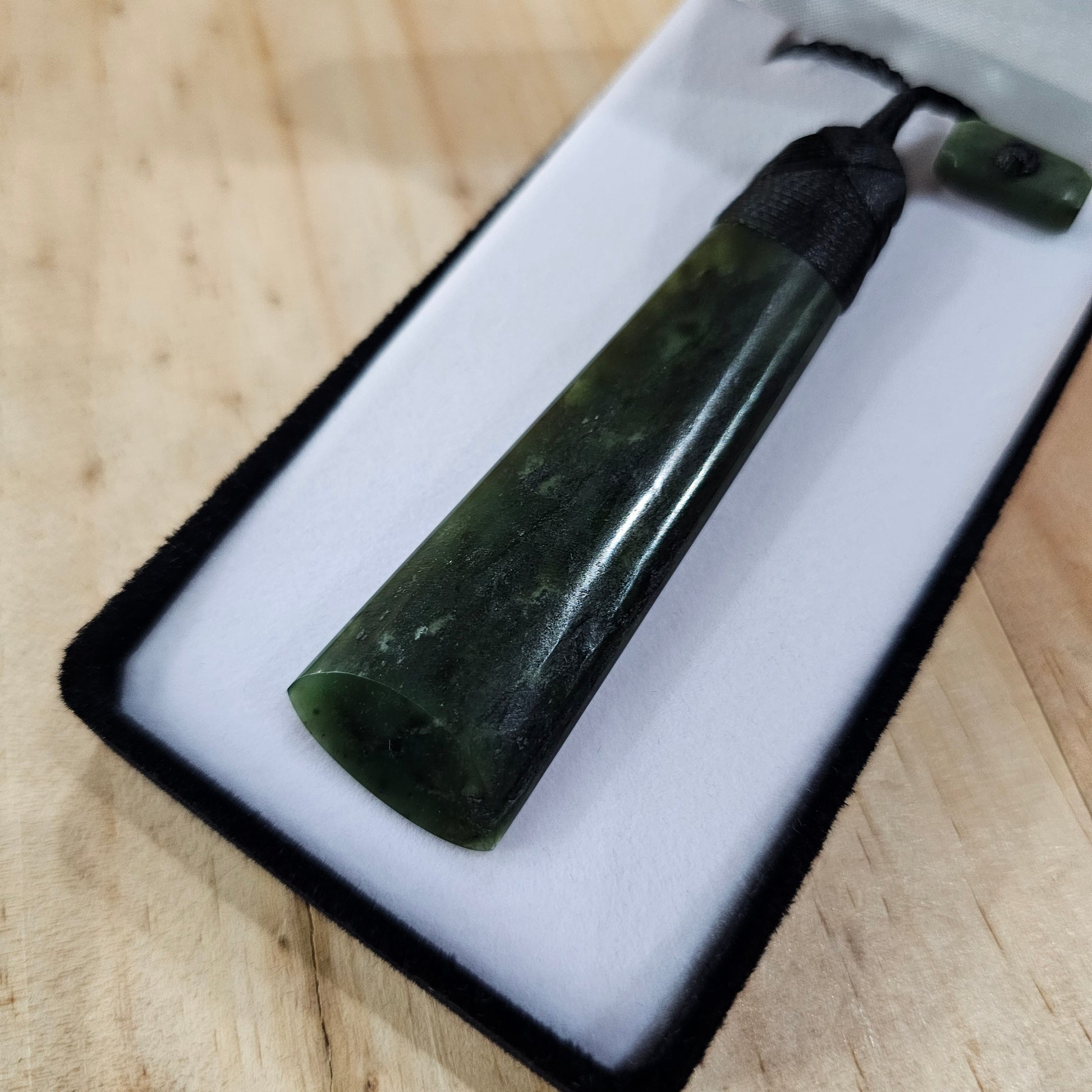 Greenstone Toki Pendant 70x22 mm - Rivendell Shop