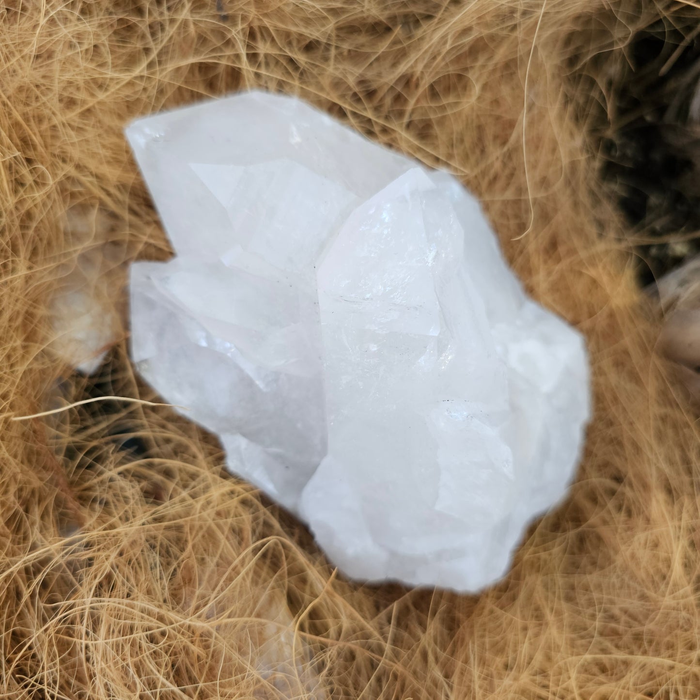 Clear quartz cluster