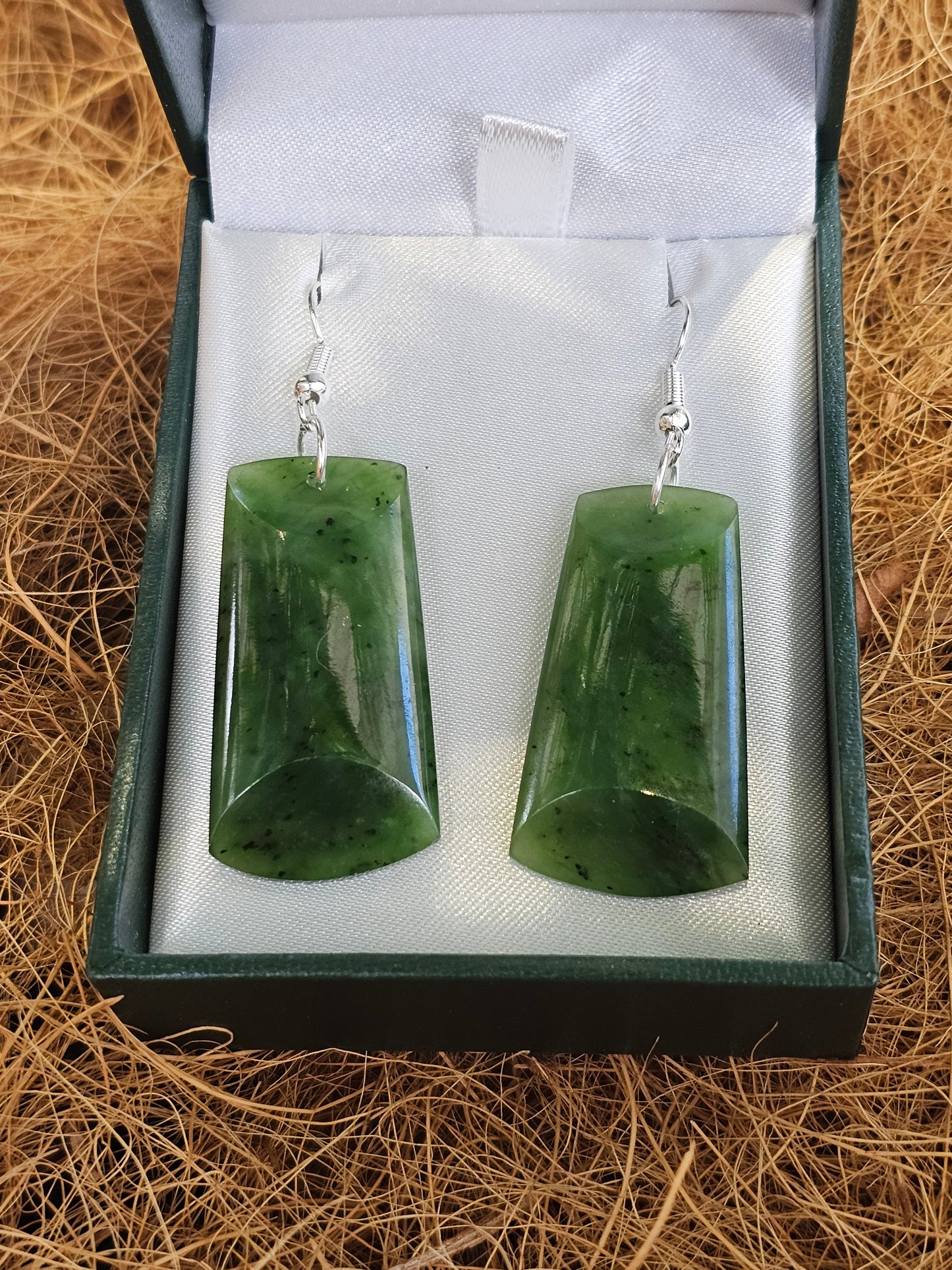 Greenstone Drop Earrings