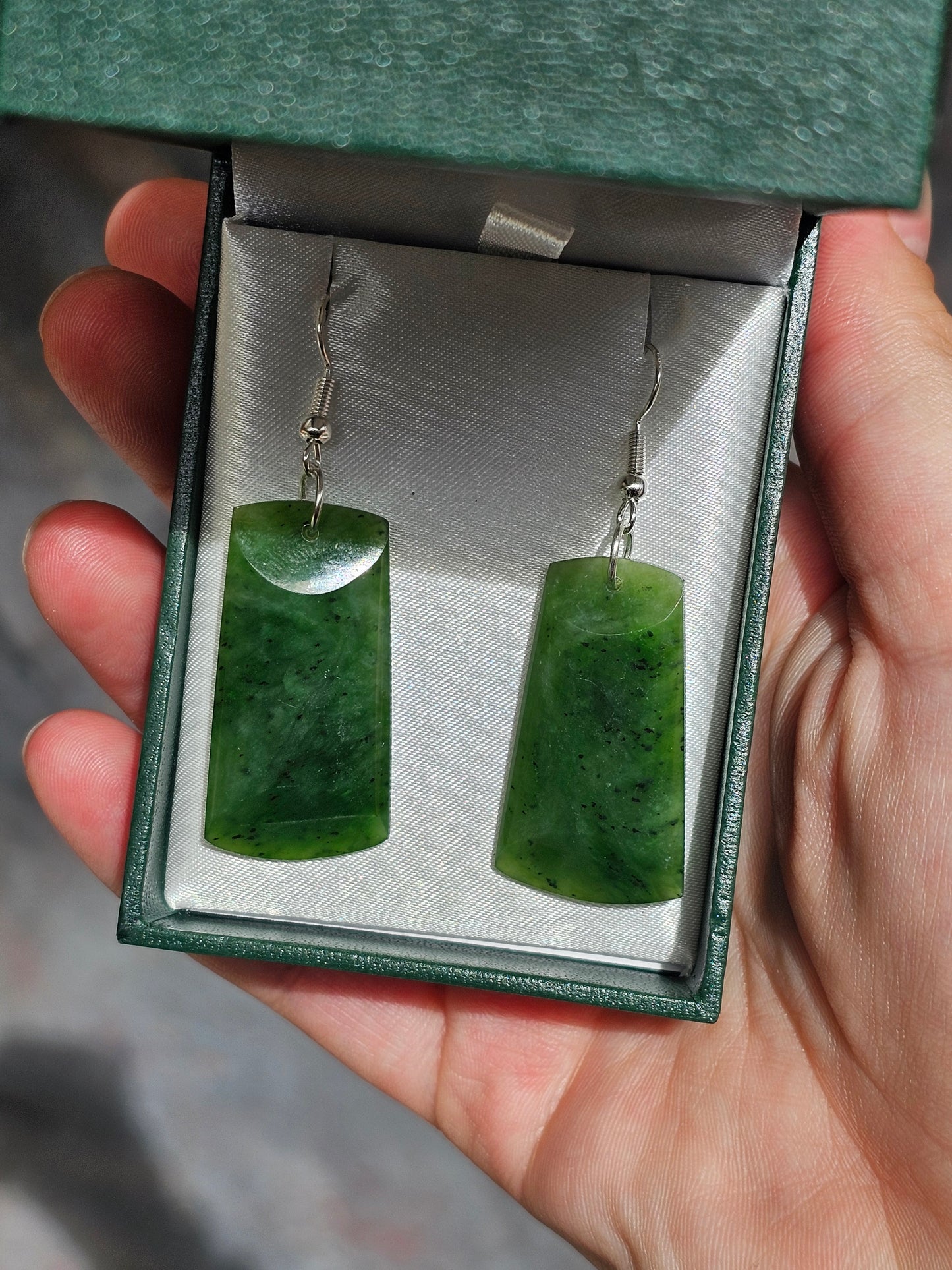 Greenstone Drop Earrings