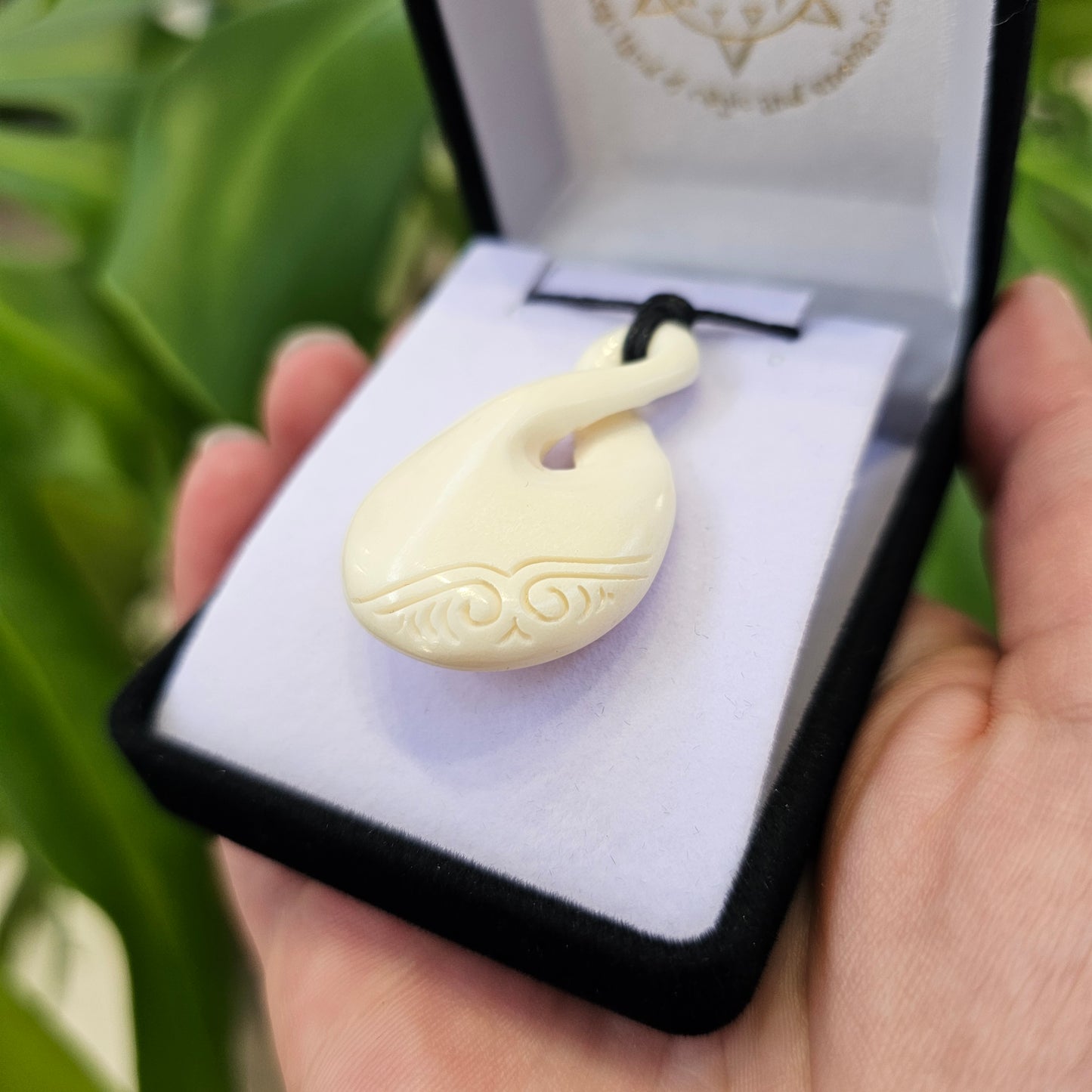 Handcarved Bone Pendant