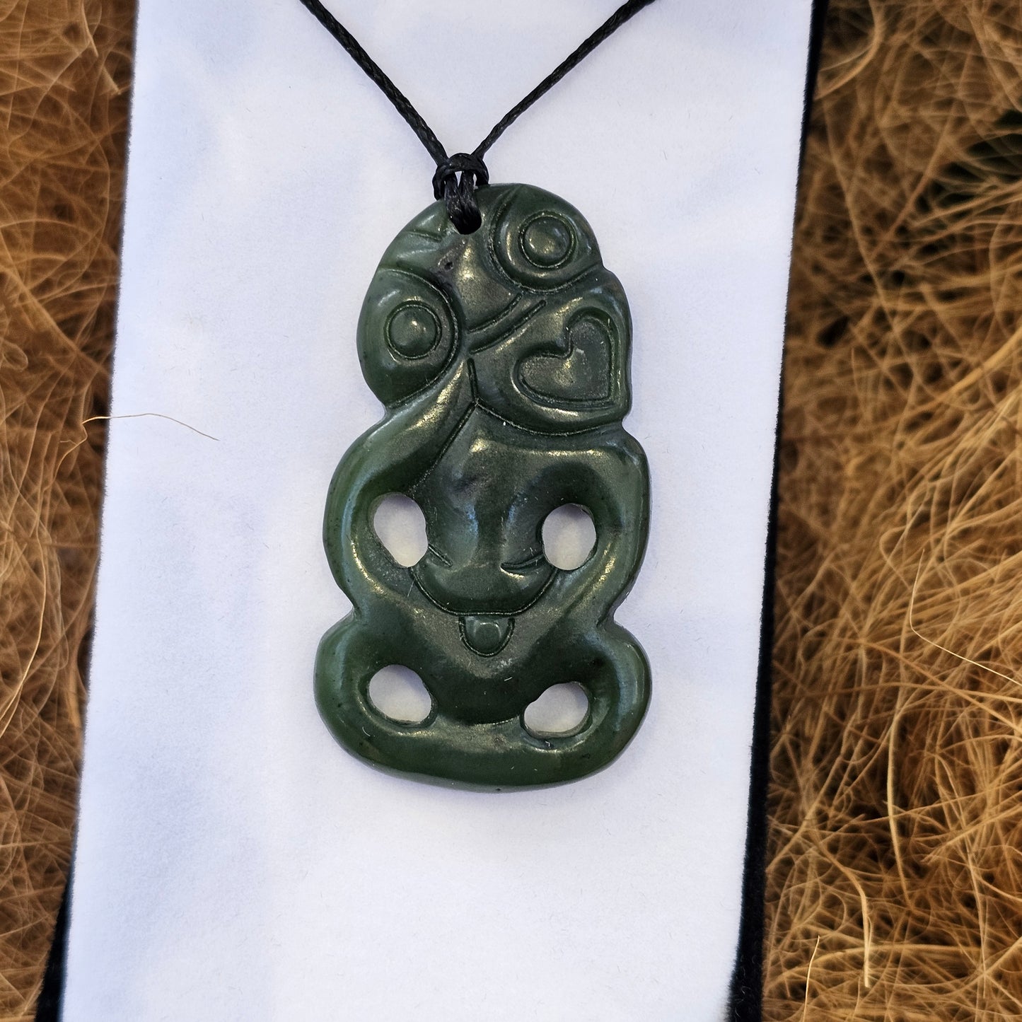 Greenstone Pendant - Hei Tiki