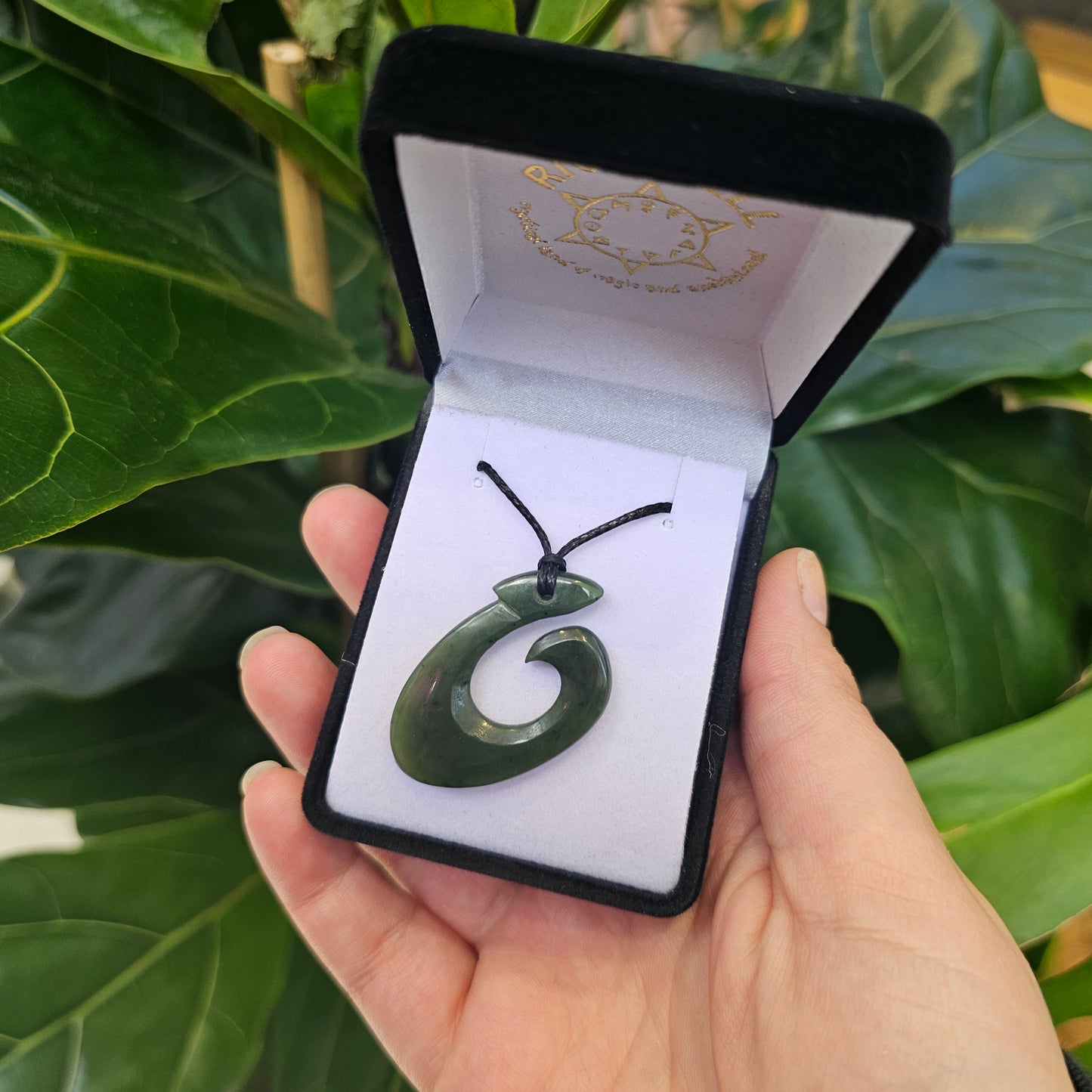 Hei Matau Fish Hook Greenstone Pendant