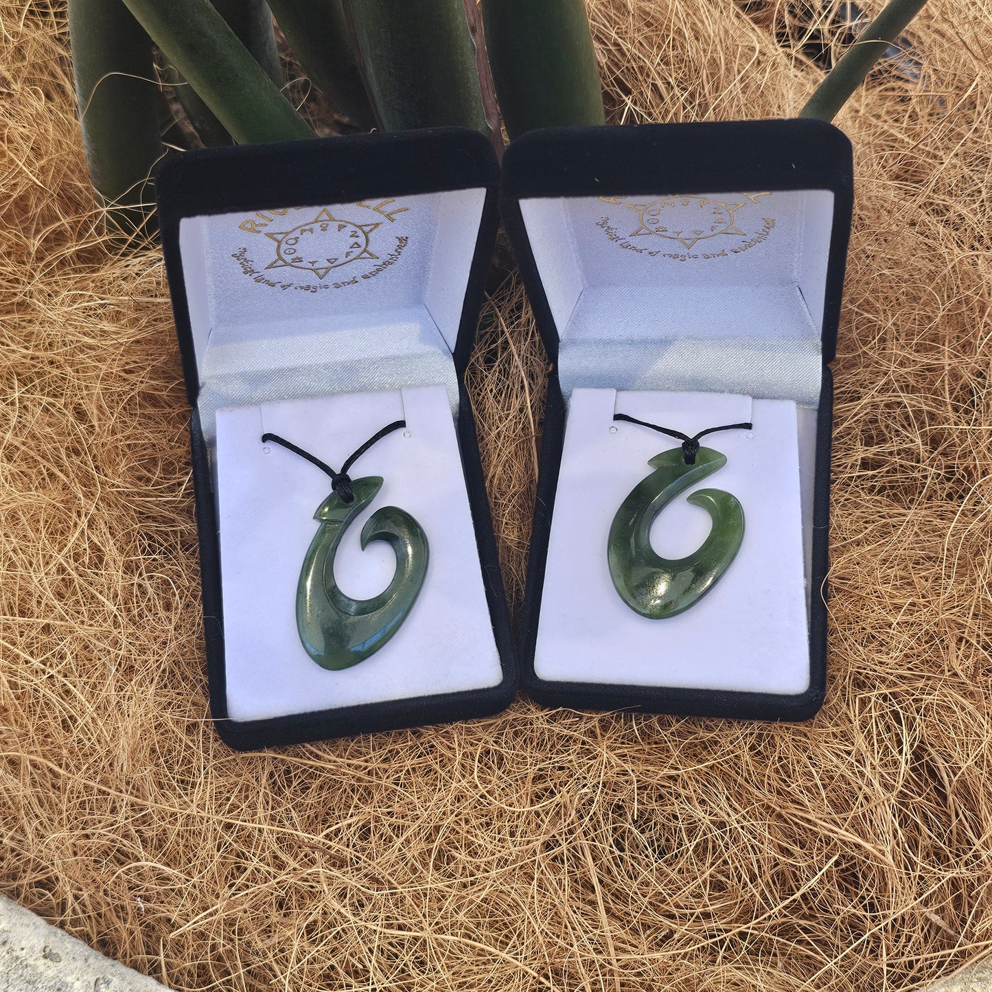 Hei Matau Fish Hook Greenstone Pendant