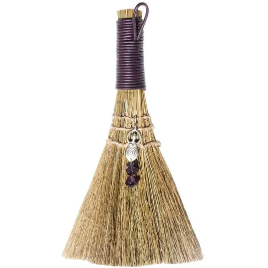 Wicca Broom – Goddess with Amethyst 20cm