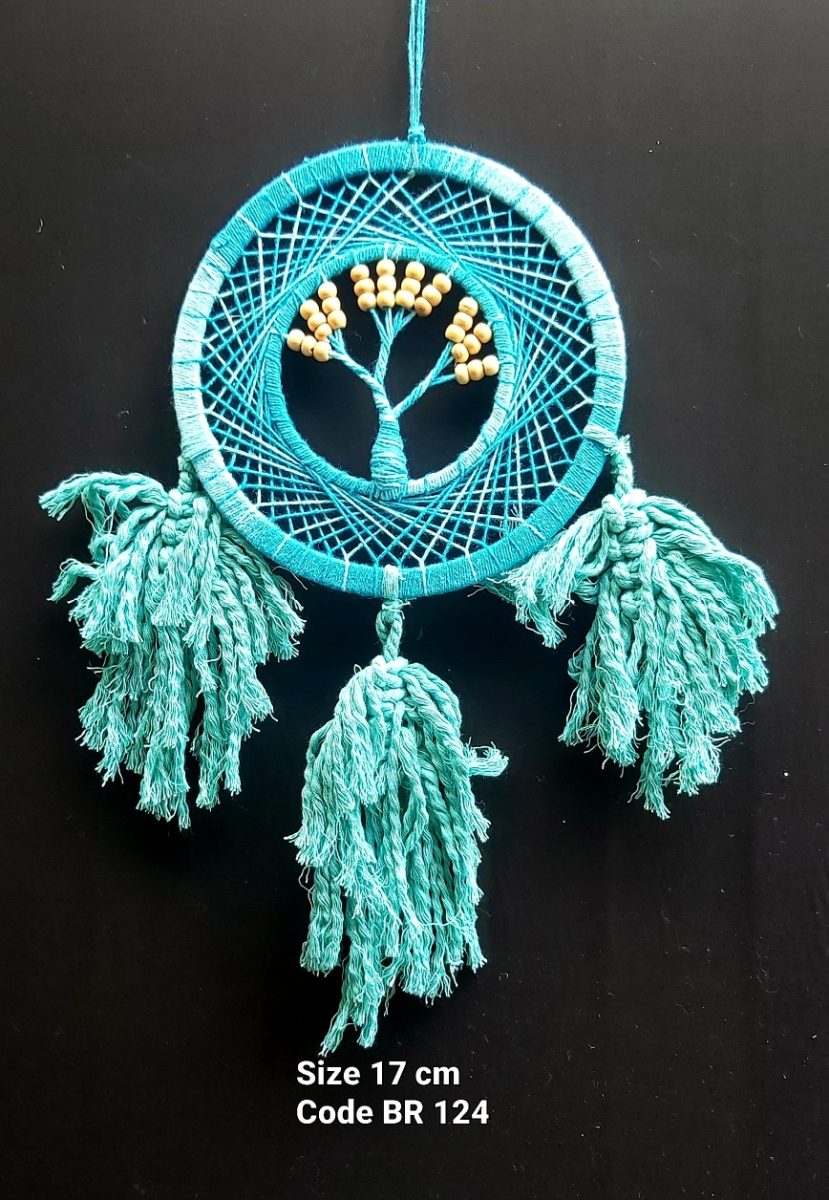 Dreamcatcher Teal Tree of Life 17cm - Rivendell Shop