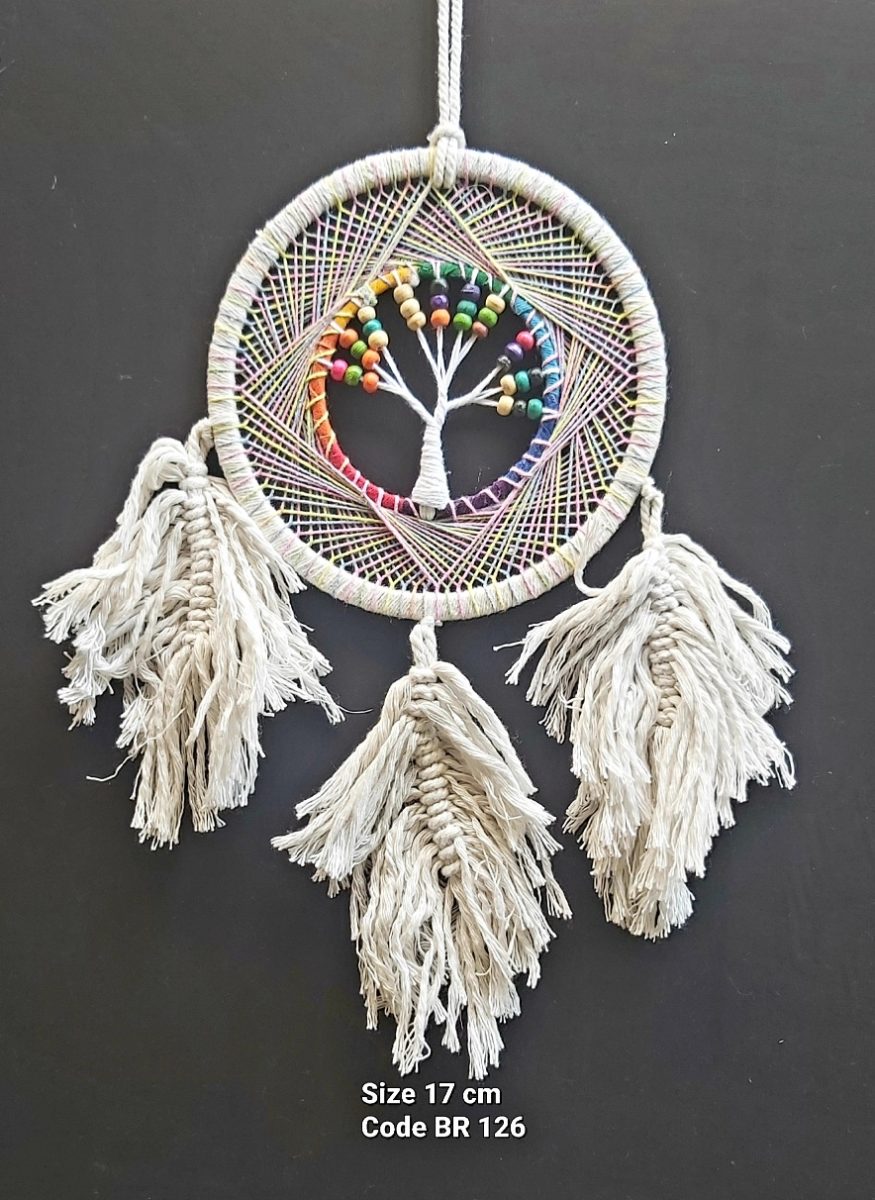 Dreamcatcher Beaded White Tree of Life 17cm - Rivendell Shop