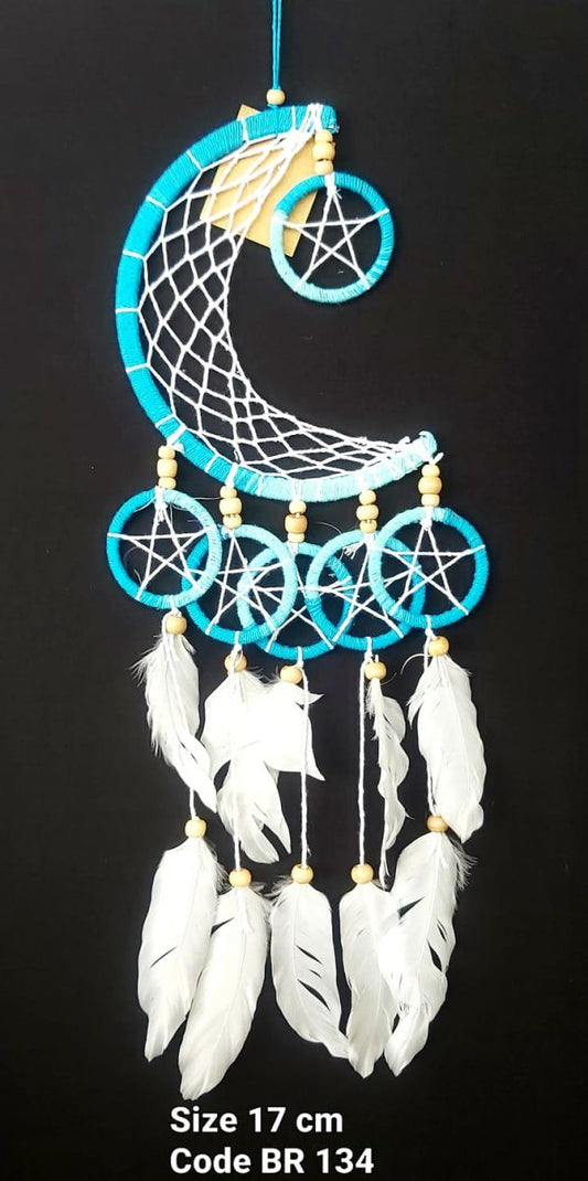 Dreamcatcher Crescent Pentagrams 17cm - Rivendell Shop