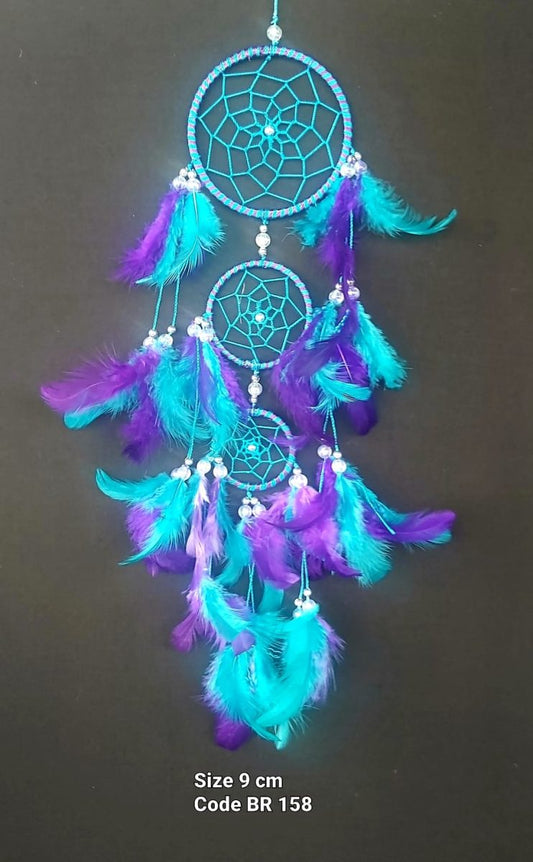 Dreamcatcher Teal Purple 9cm - Rivendell Shop