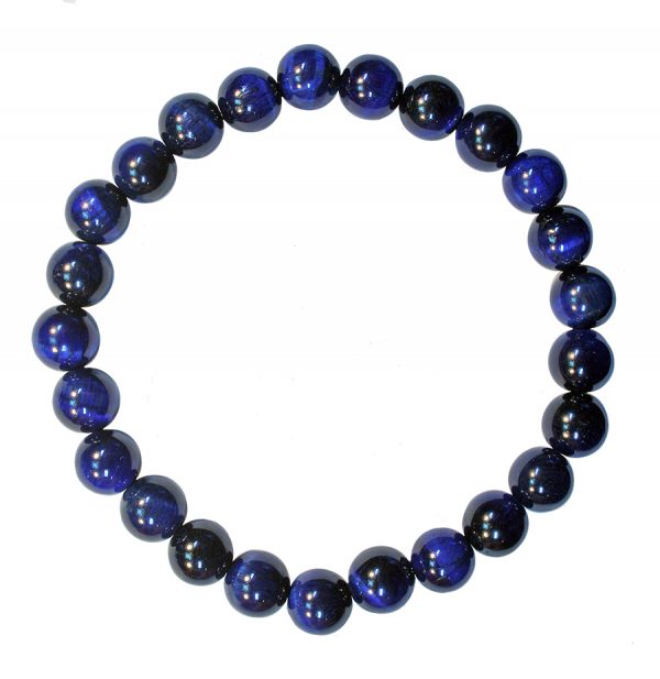 Blue Tiger Eye Bead Bracelet - Rivendell Shop