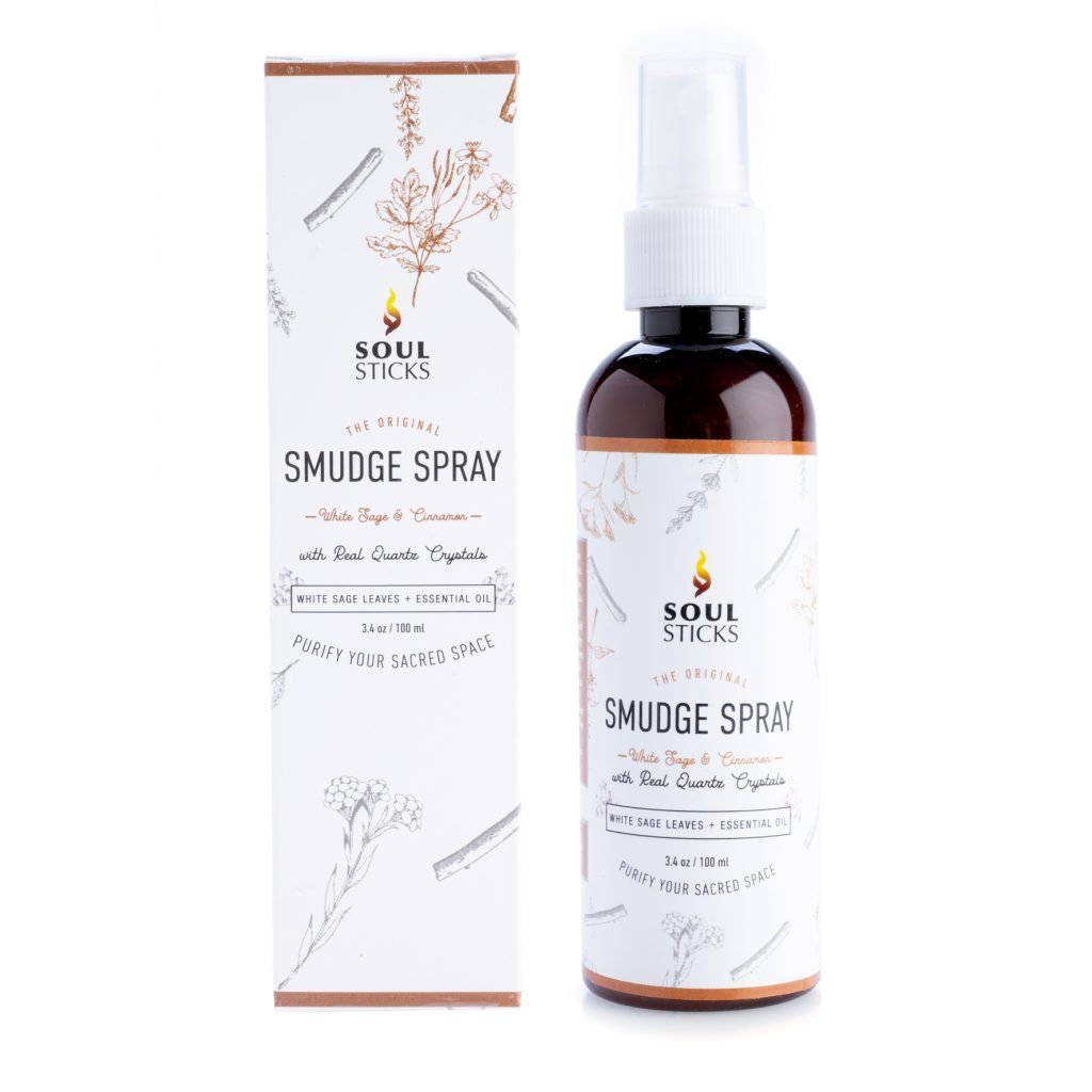 Quartz Infused White Sage and Cinnamon Smudge Spray - Rivendell Shop