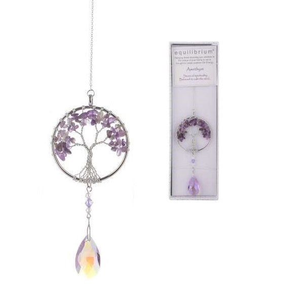 Equilibrium Amethyst Tree of Life Suncatcher - Rivendell Shop