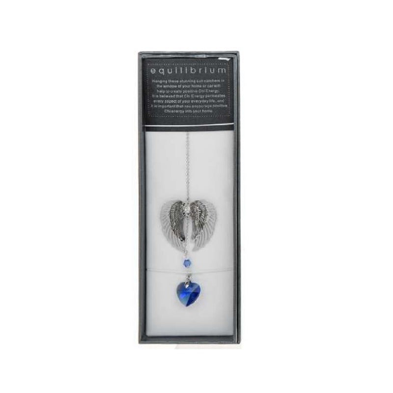 Equilibrium Blue Crystal Angel Wings Suncatcher - Rivendell Shop