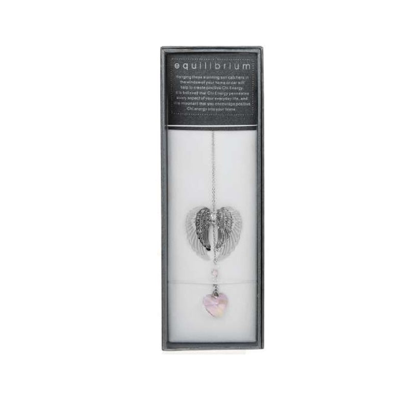 Equilibrium Pink Crystal Angel Wings Suncatcher - Rivendell Shop