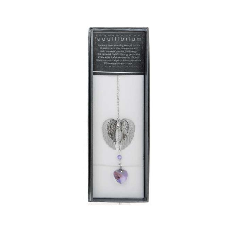 Equilibrium Purple Crystal Angel Wings Suncatcher - Rivendell Shop