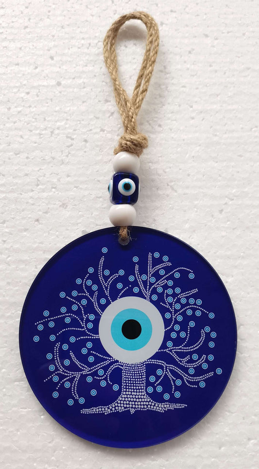 Tree of Life Wall Hanging with Evil Eye