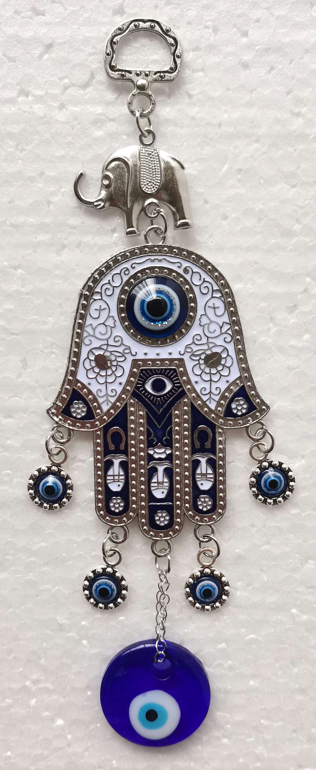 Hamsa and Elephant Evil Eye Hanging