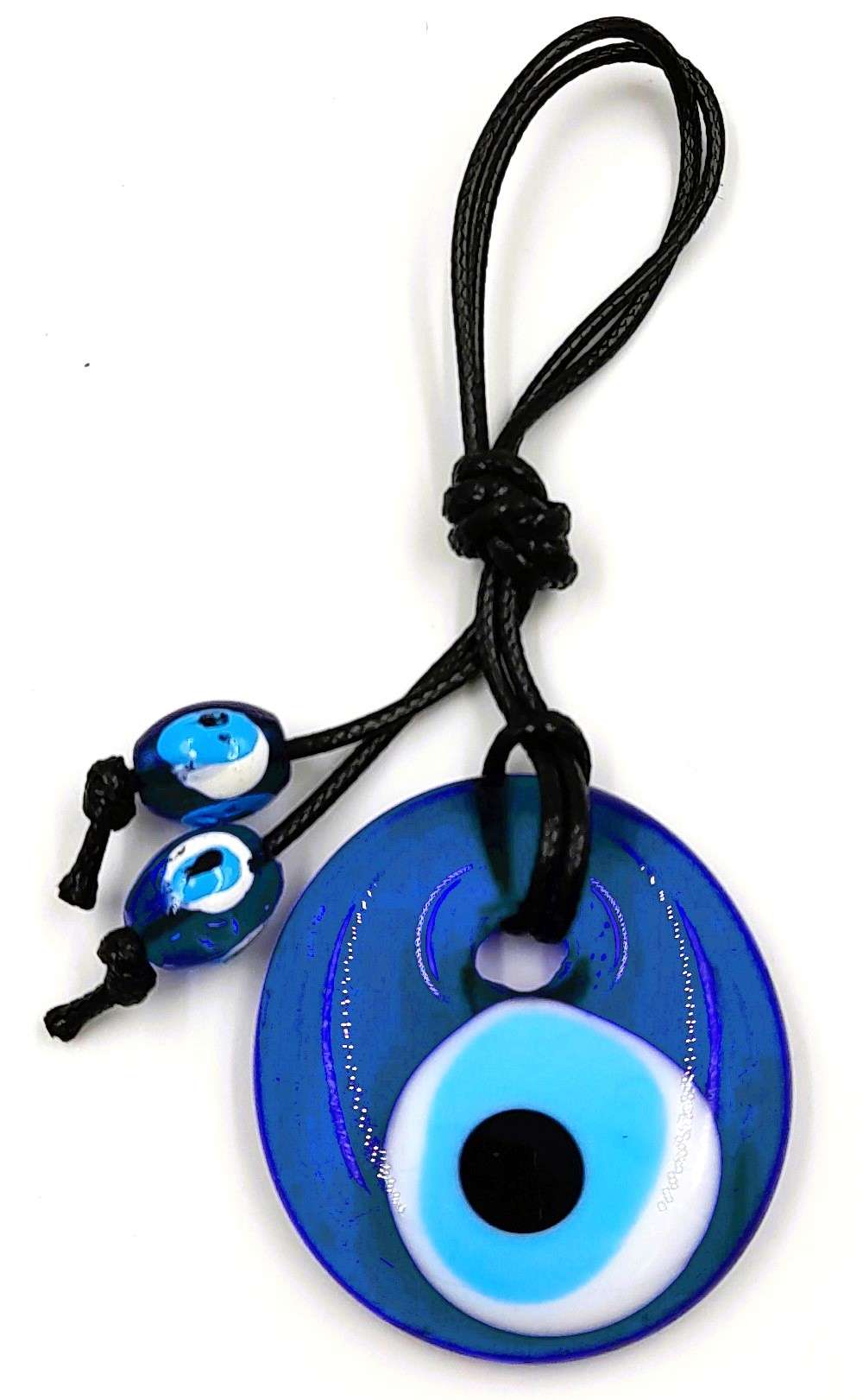 Turkish Glass Evil Eye Keyring - Rivendell Shop