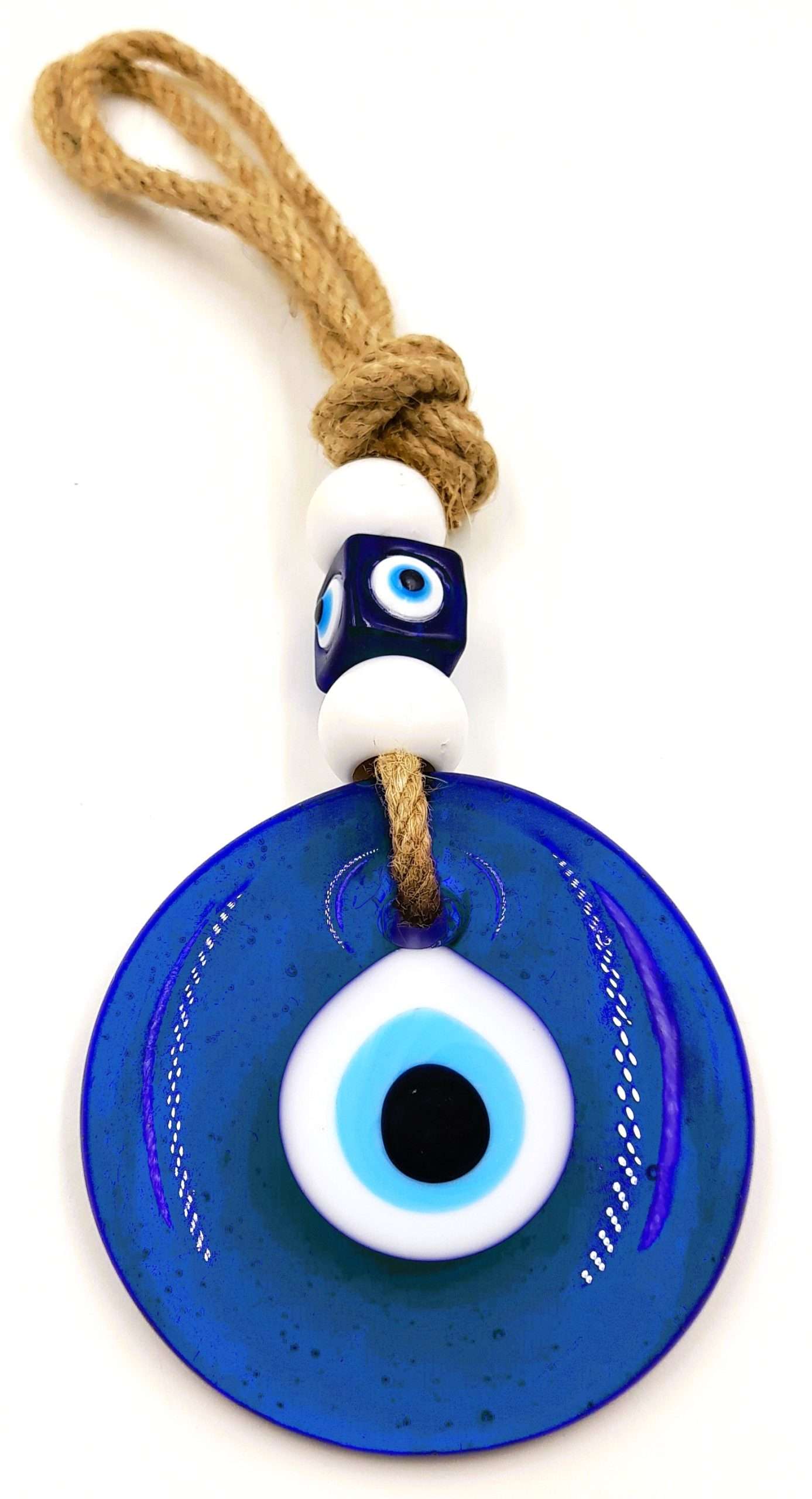 Turkish Glass Evil Eye Wall Hanging - Rivendell Shop