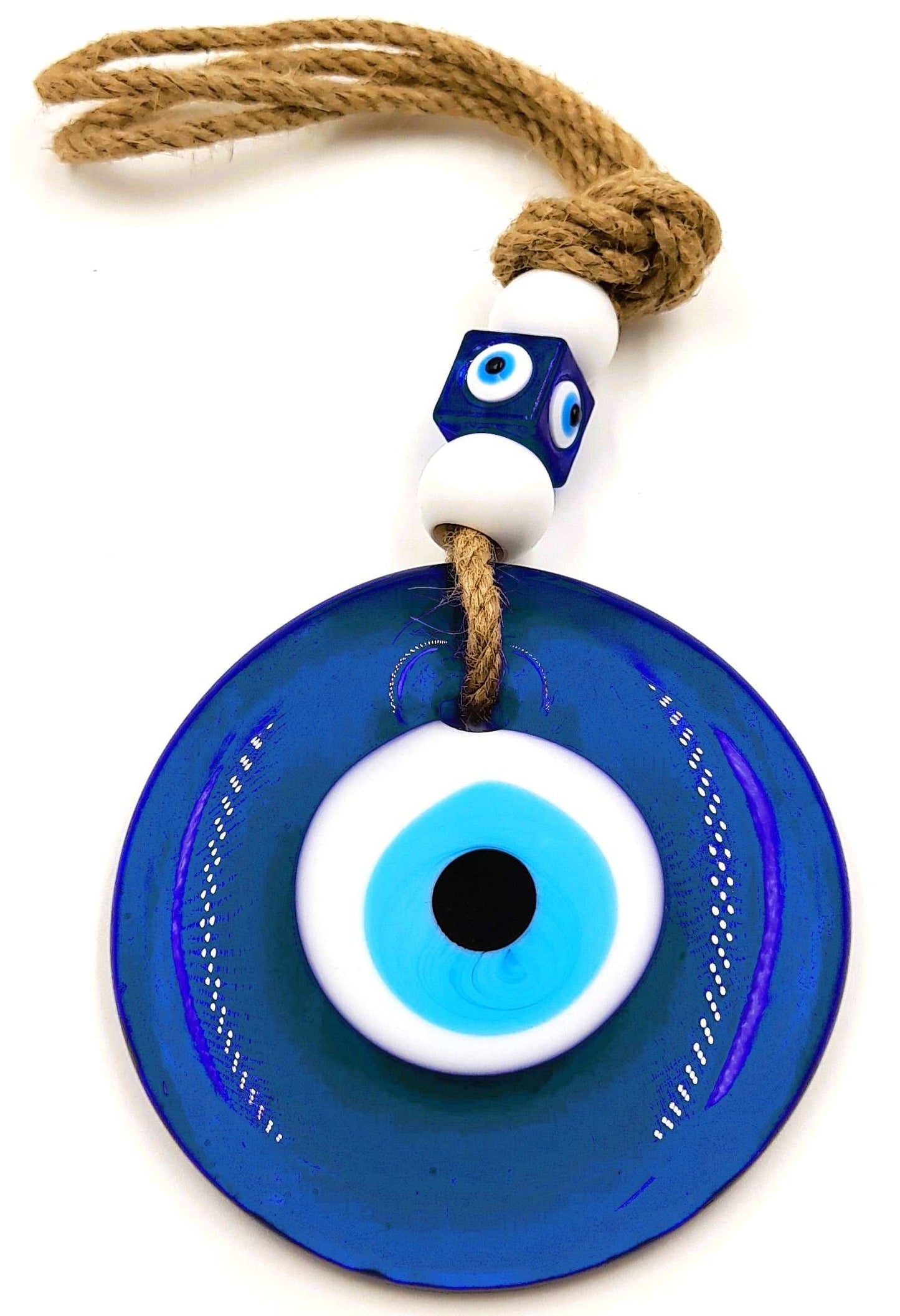 Turkish Glass Evil Eye Wall Hanging - Rivendell Shop