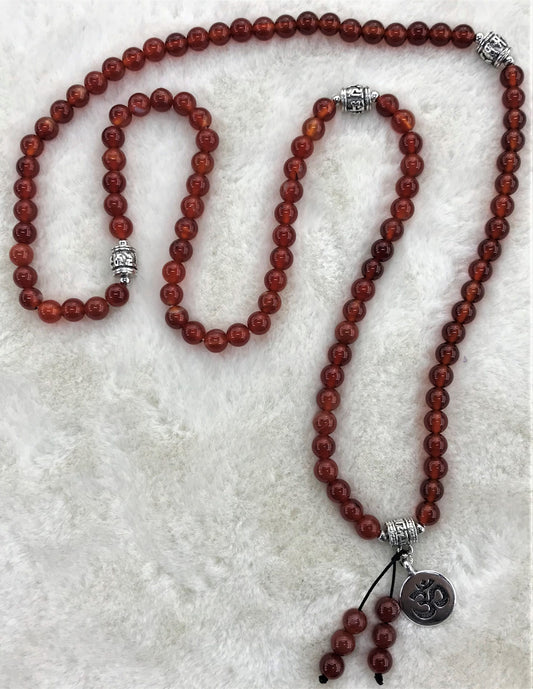 Carnelian mala beads - Rivendell Shop