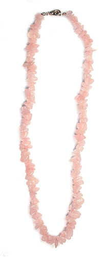 Rose Quartz 18" Chip Necklace - Rivendell Shop