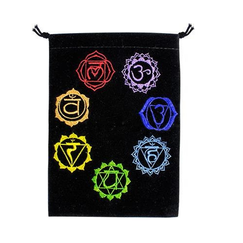 Chakra Velvet Black Bag - Rivendell Shop