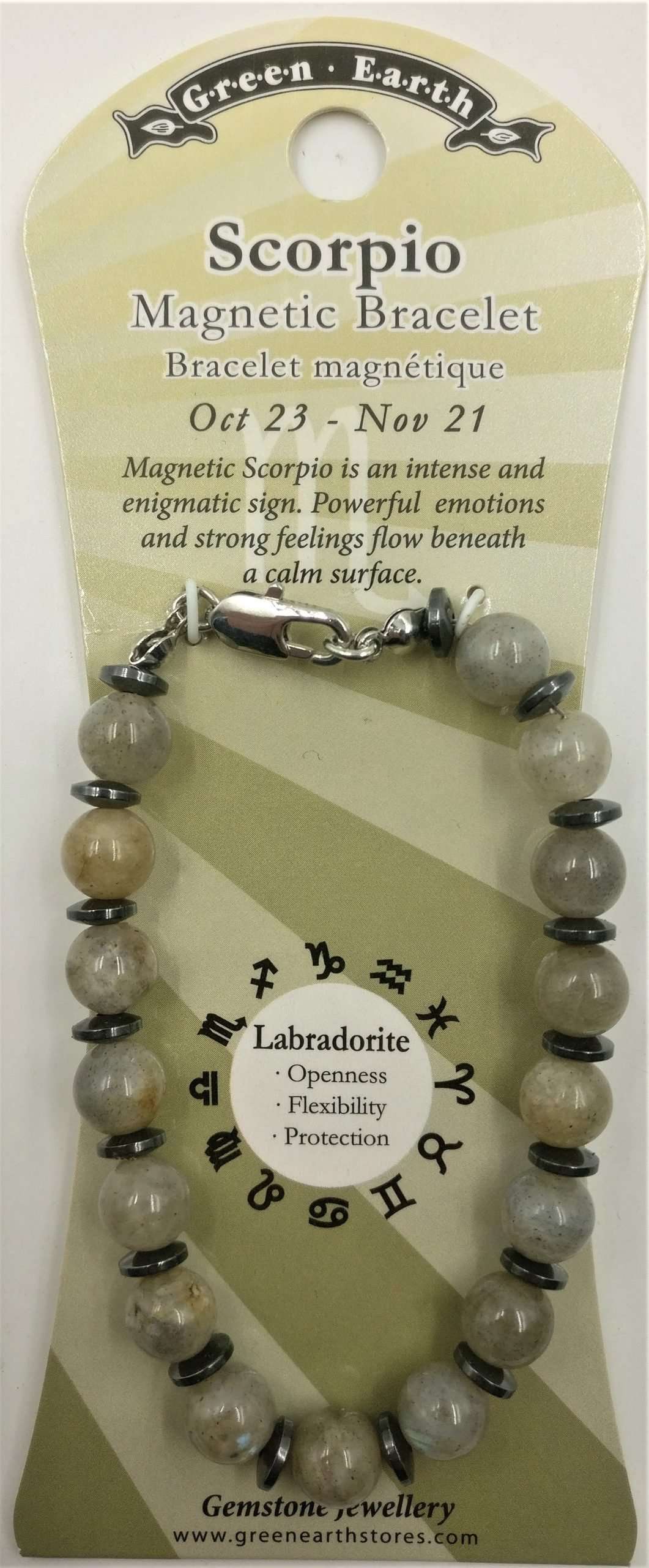 Labradorite zodiac bracelet - Rivendell Shop