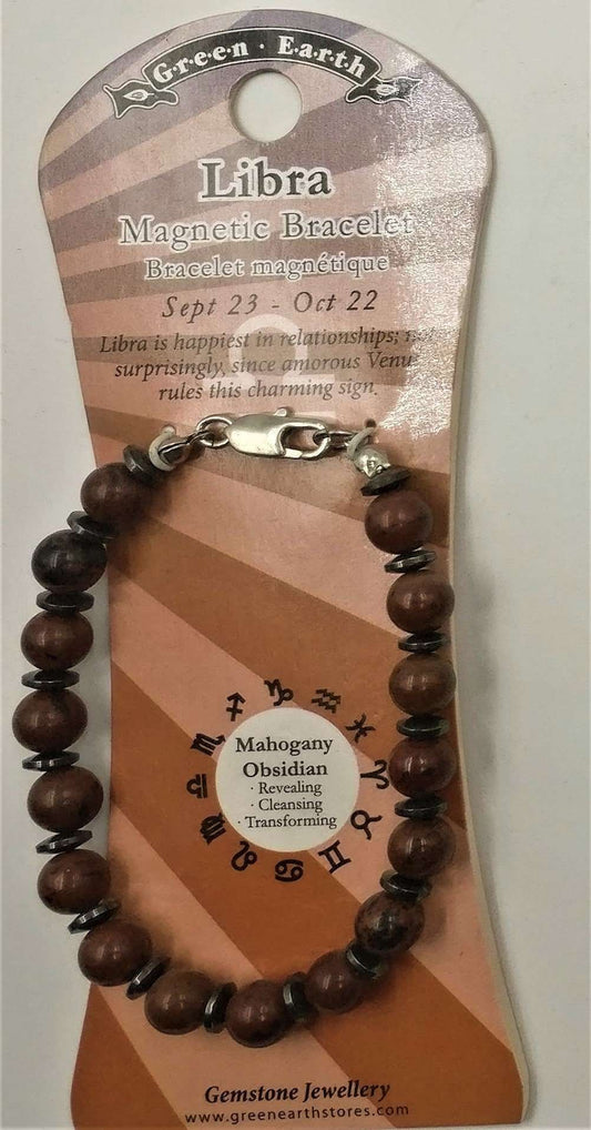 Mahogany obsidian zodiac bracelet - Rivendell Shop