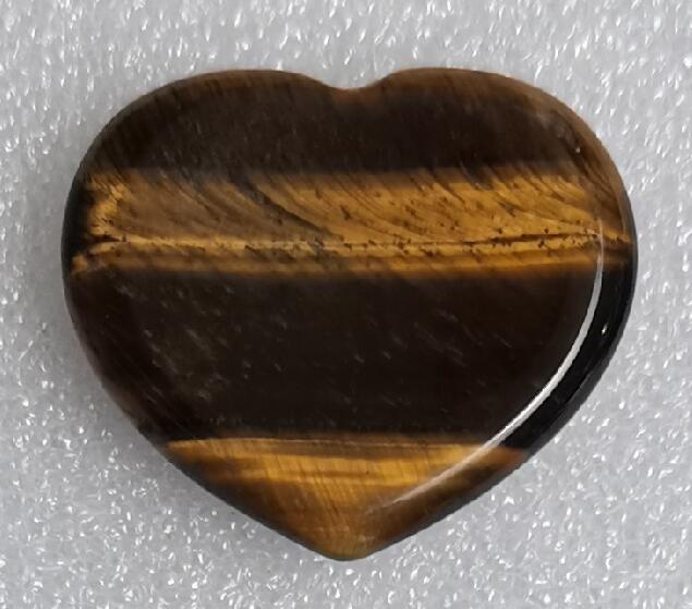 Tiger Eye Worry Stone - Heart - Rivendell Shop