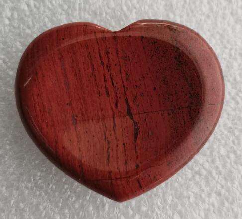 Red Jasper Worry Stone Heart - Rivendell Shop