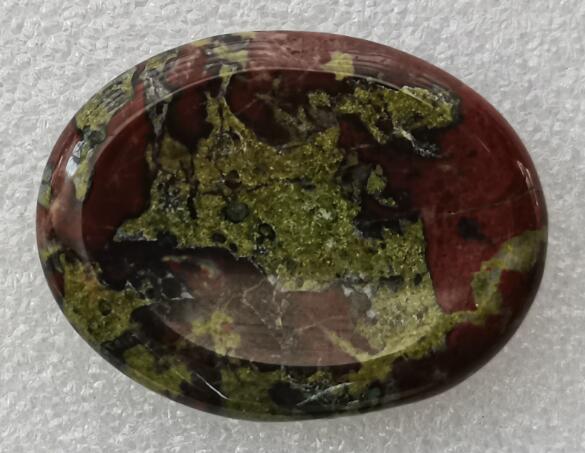 Dragon Bloodstone Worry Stone - Oval - Rivendell Shop