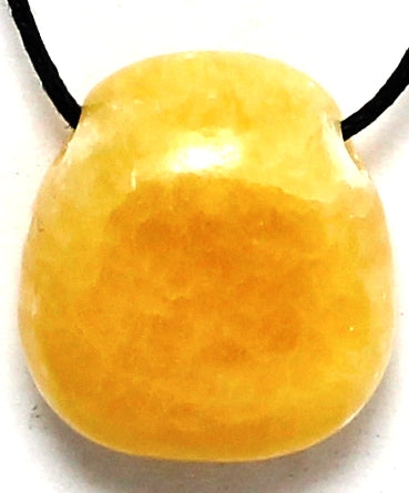 Orange calcite pendant - Rivendell Shop